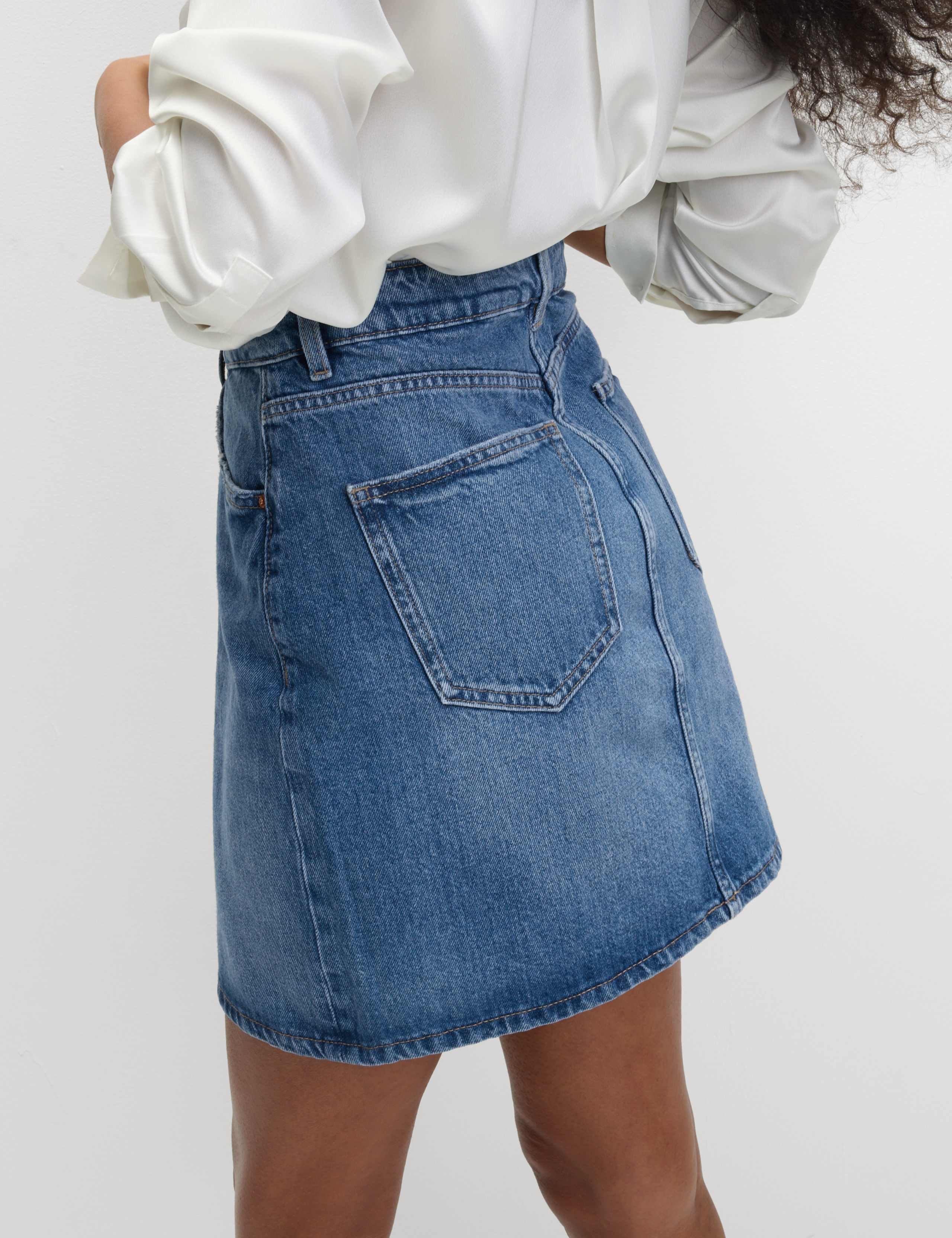 Denim Mini Skirt 3 of 4