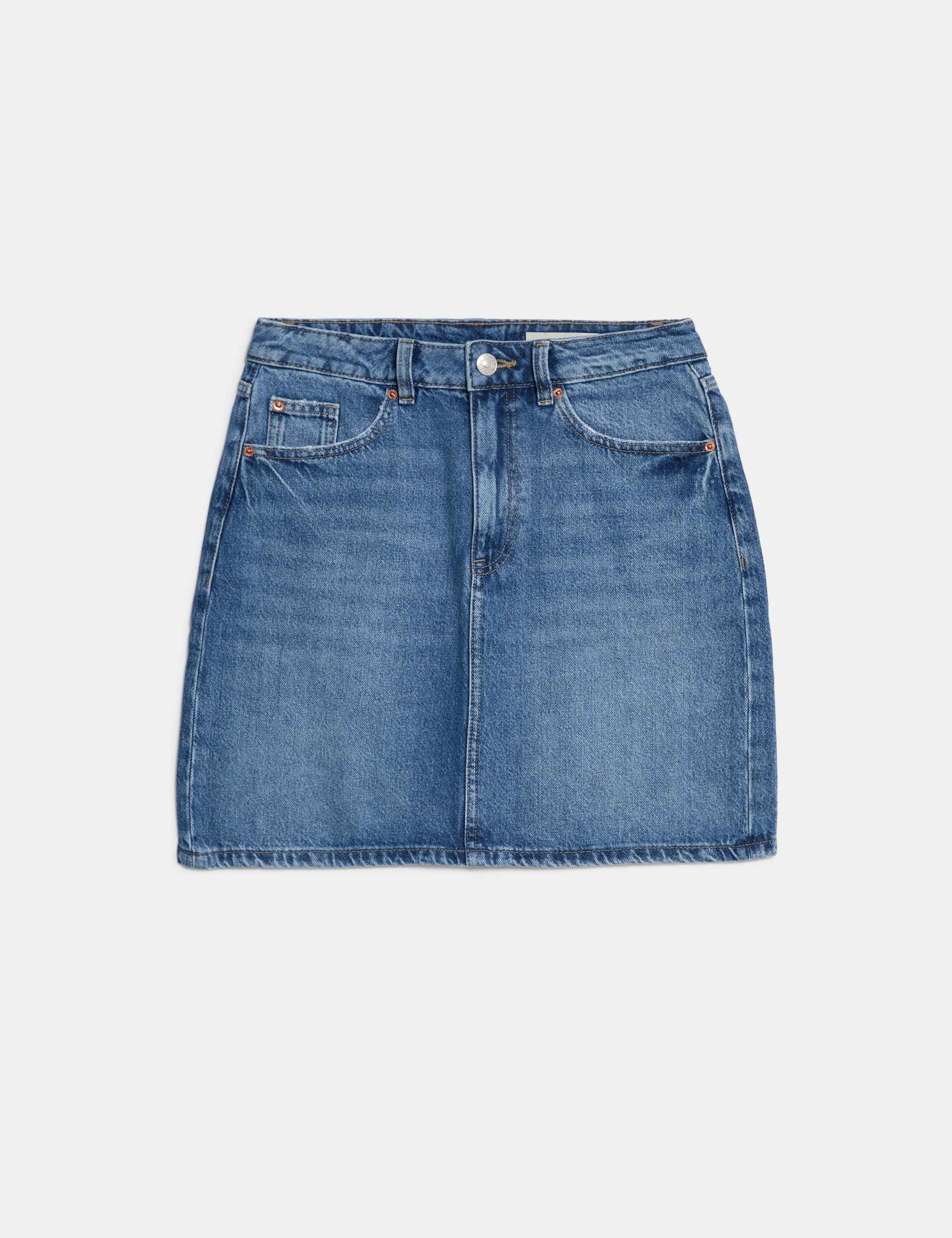 Denim Mini Skirt 2 of 4
