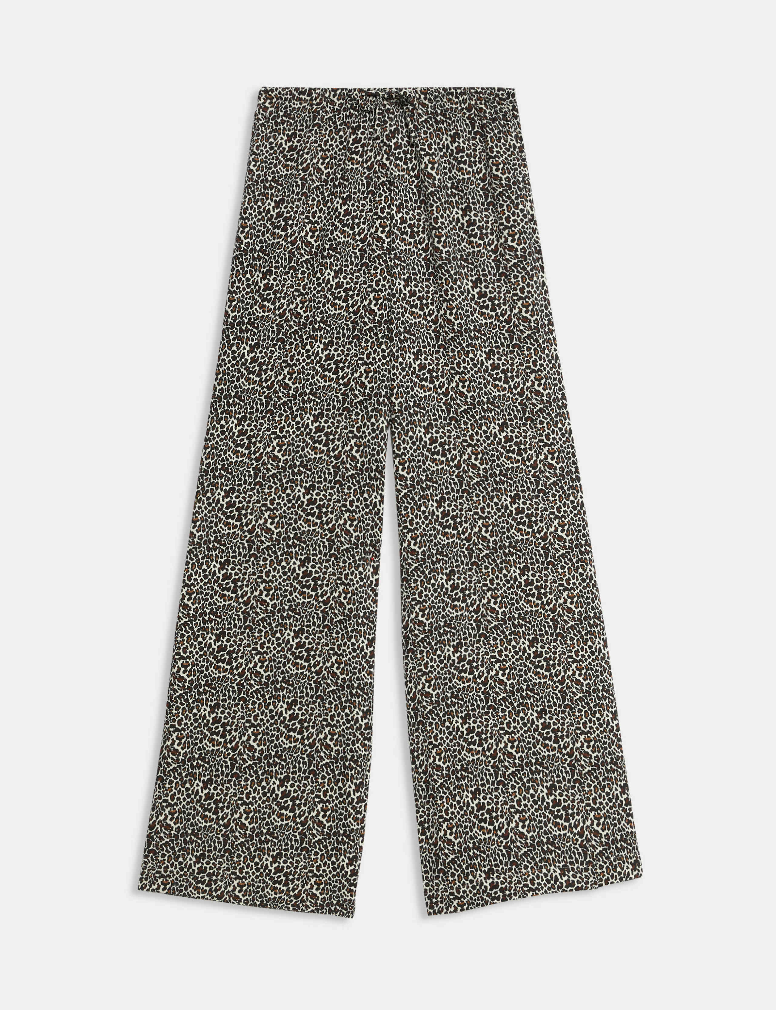 Twill Printed High Waisted Wide Leg Trousers 2 of 6