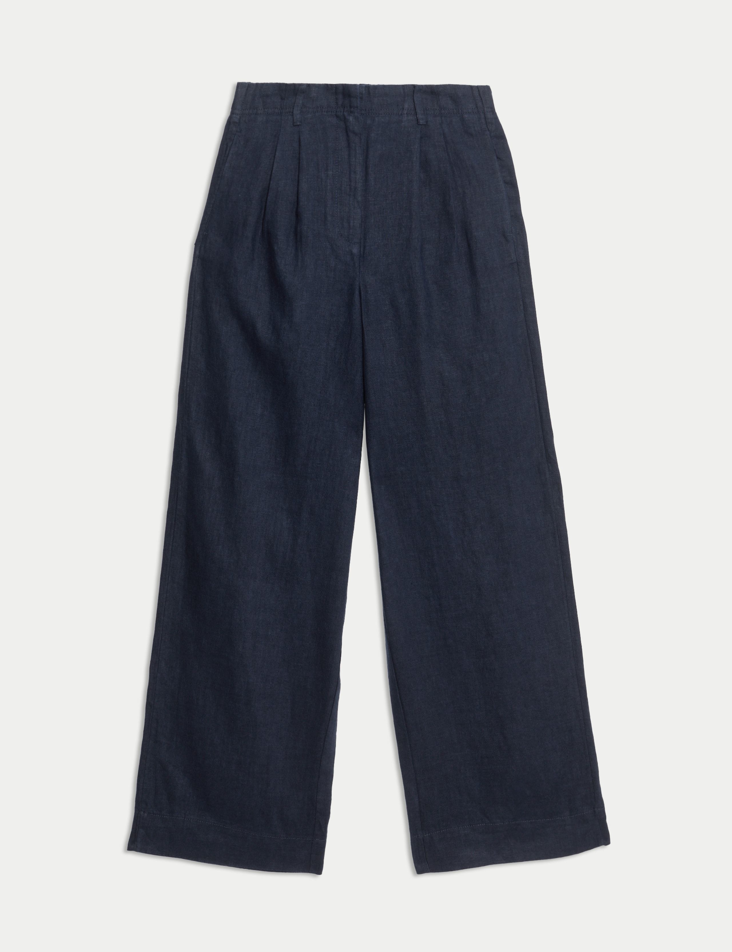 Pure Linen Wide Leg Trousers 2 of 5