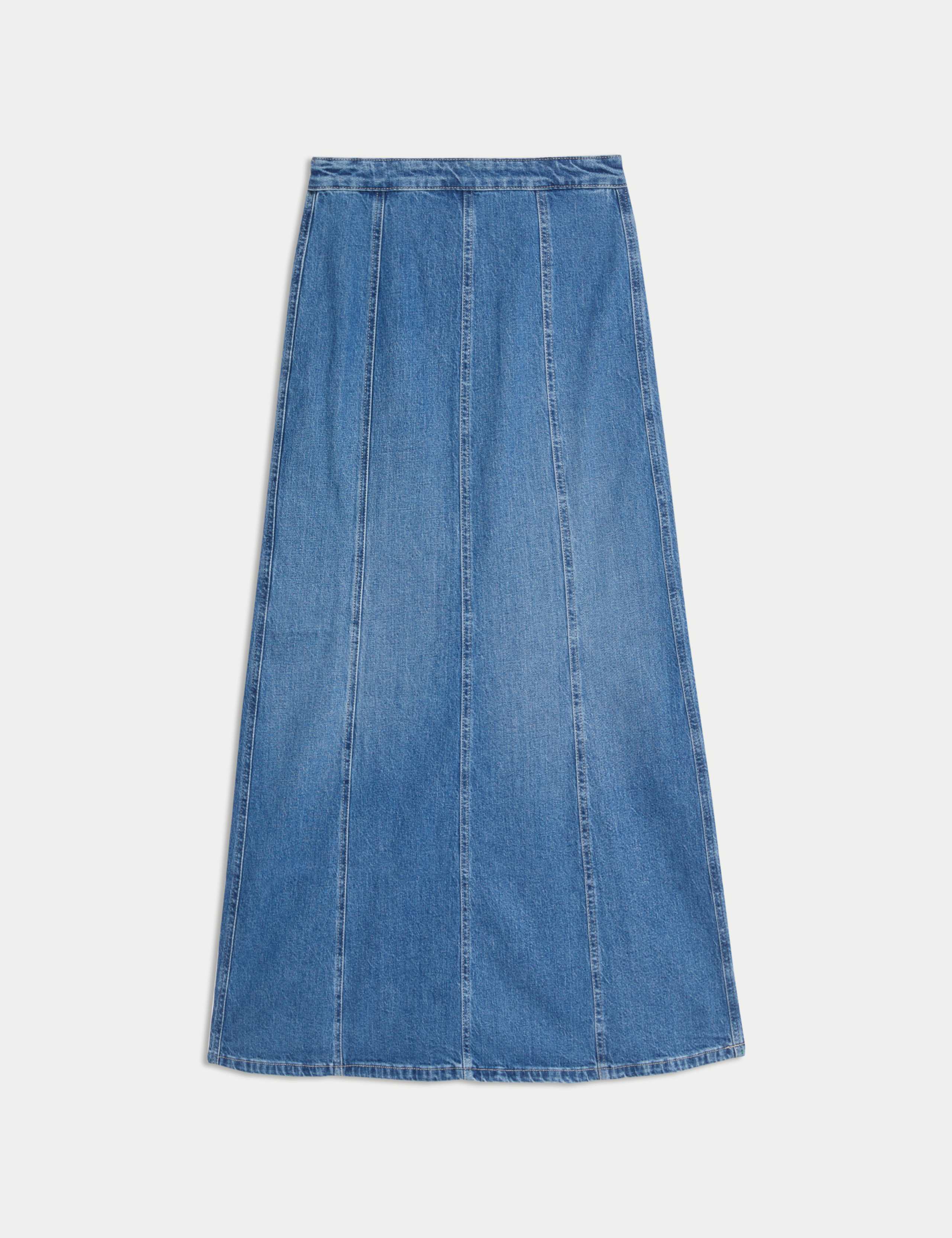 Denim Maxi Skirt 2 of 6
