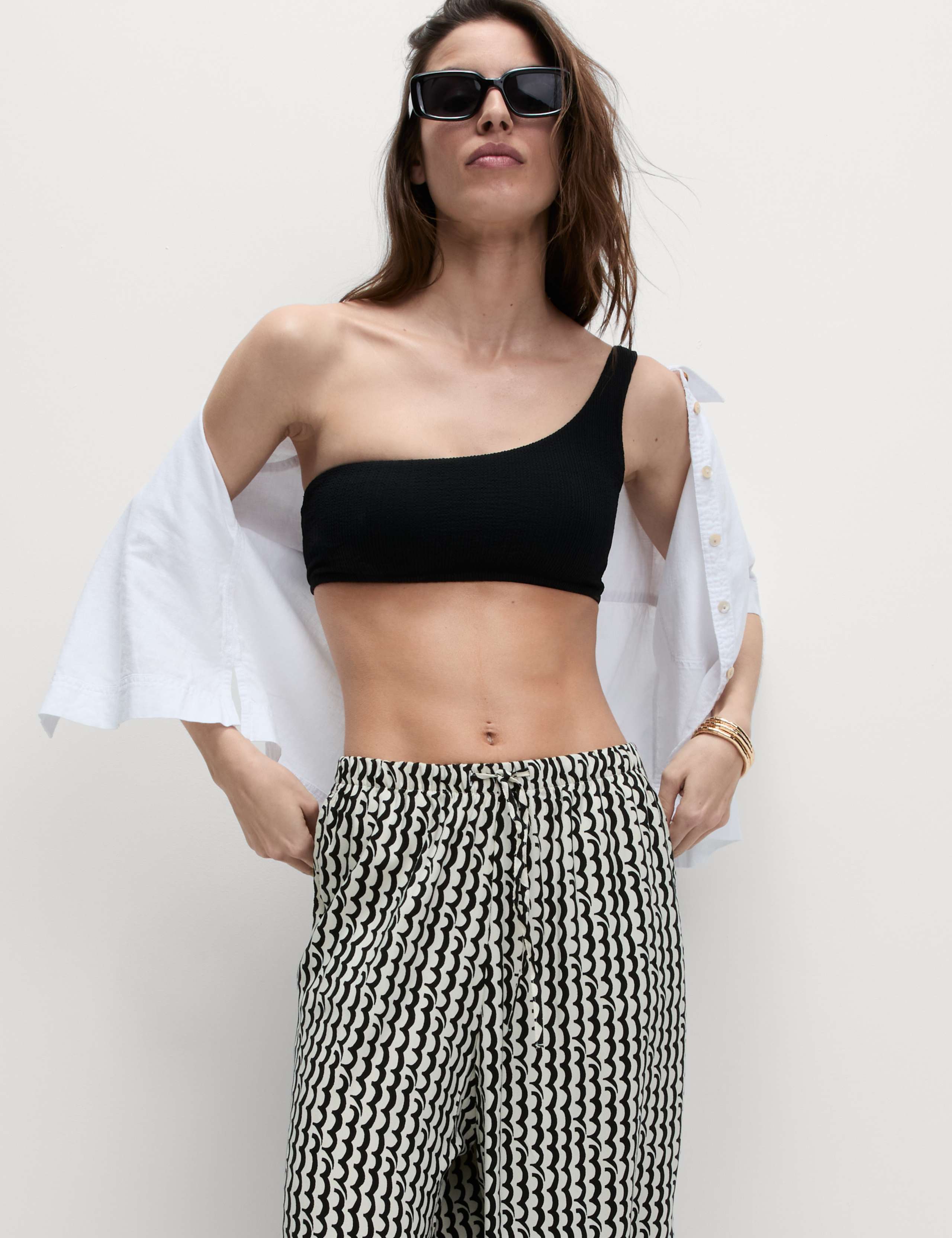 Geometric Wide Leg Culottes 4 of 5