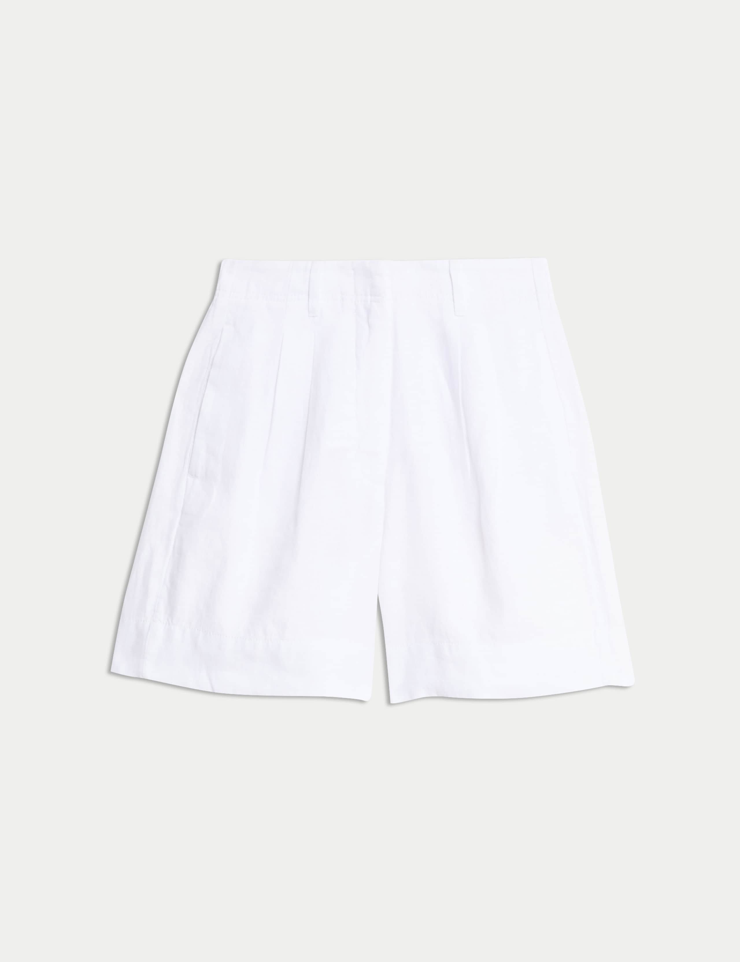 Pure Linen High Waisted Shorts 2 of 5