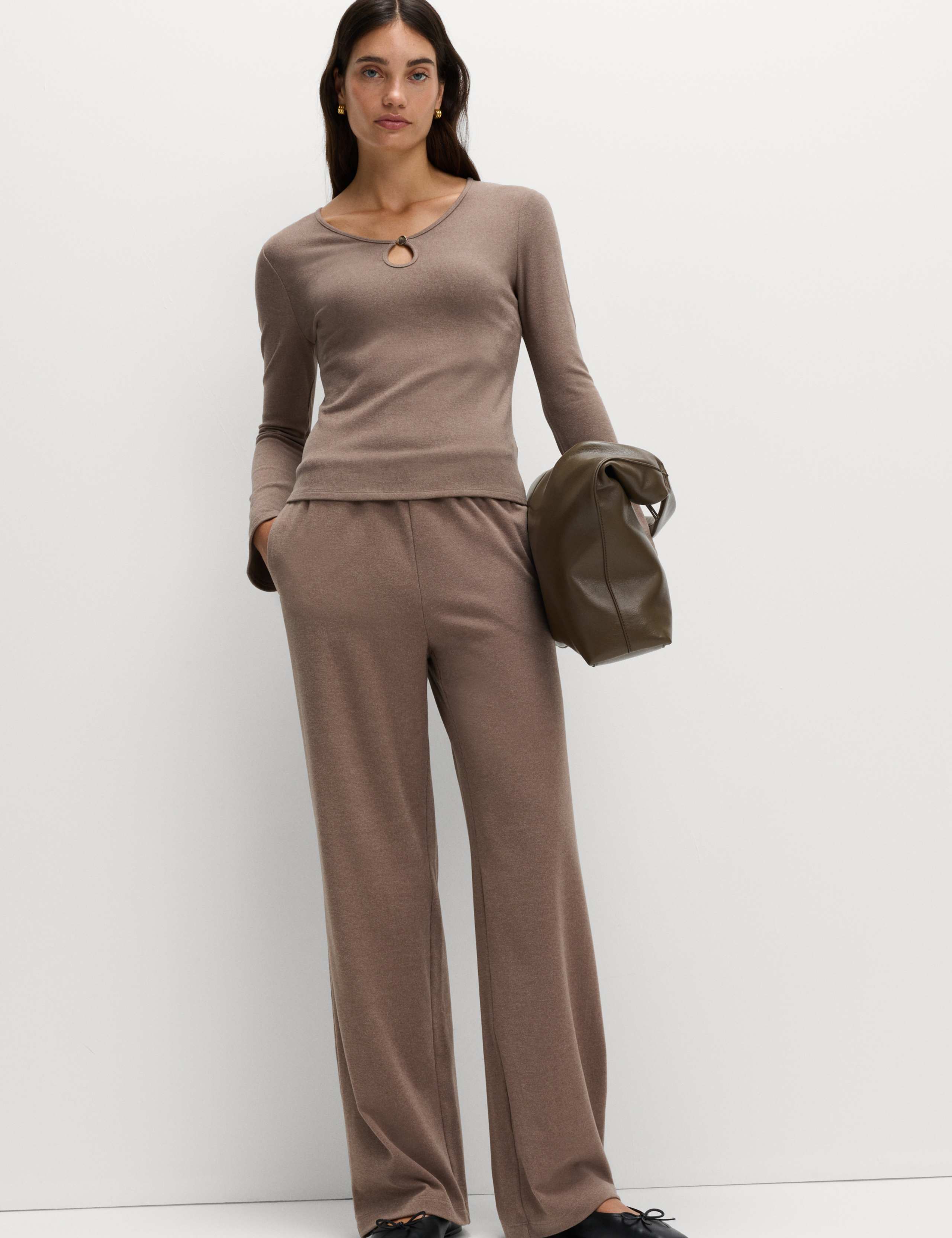 Wide Leg Joggers 1 of 7