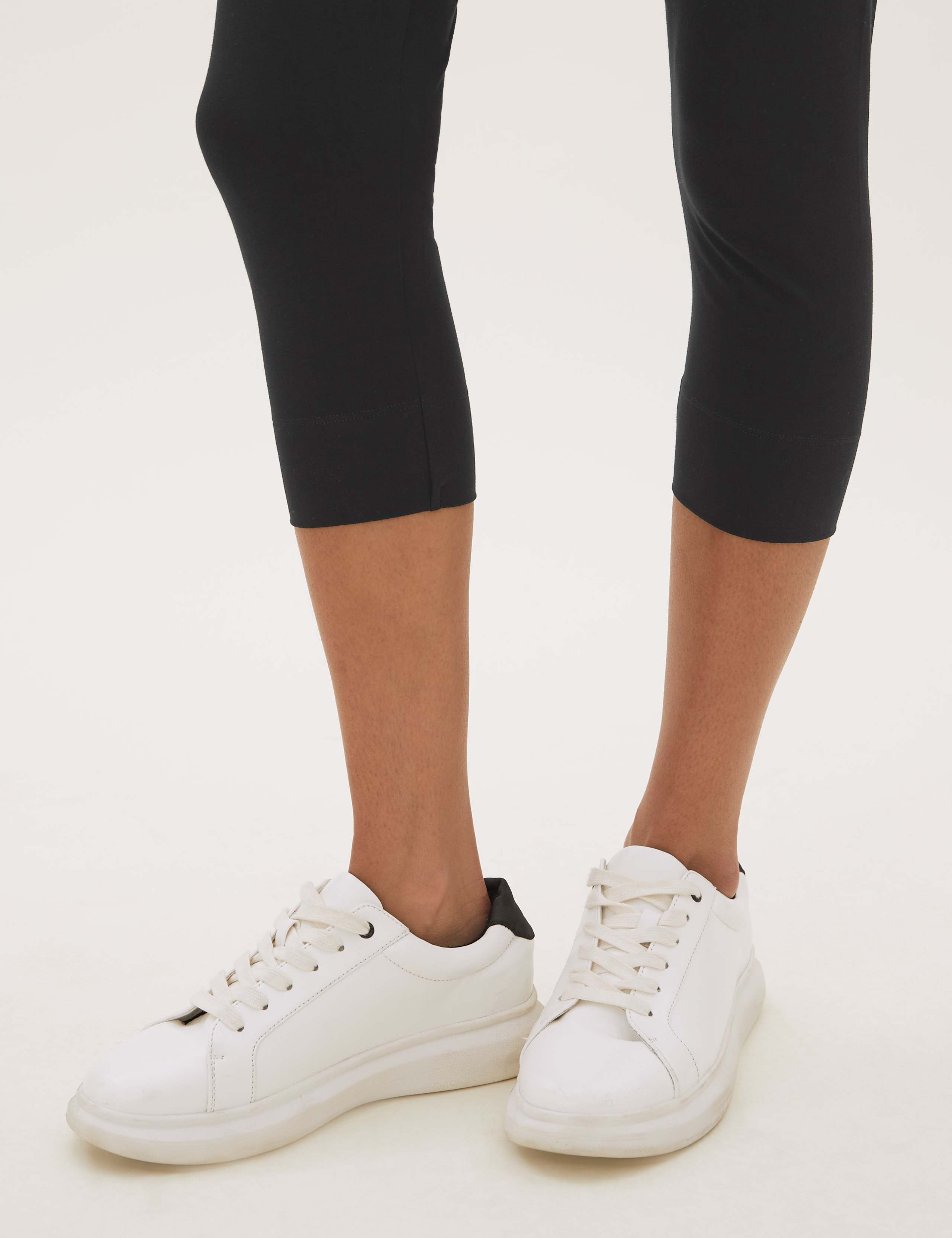 2 Pack High Waisted Cropped Leggings 4 of 5