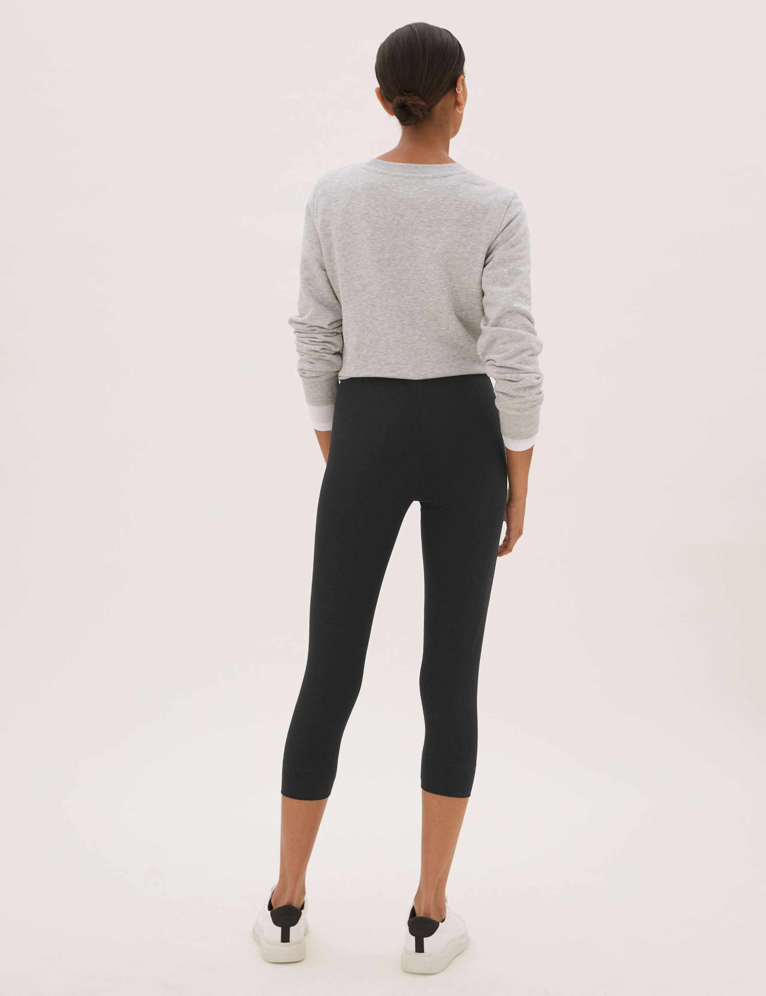 2 Pack High Waisted Cropped Leggings 5 of 5