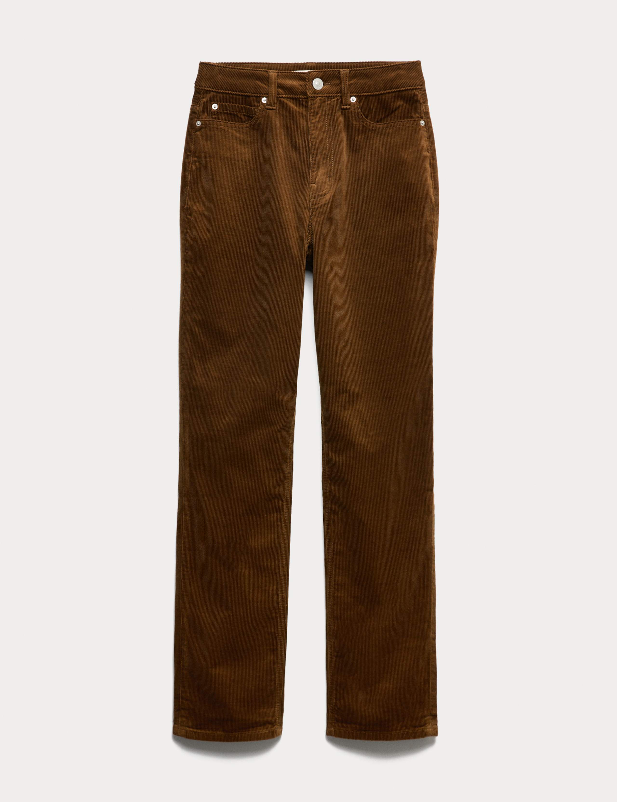 Cotton Rich Cord Straight Leg Trousers with Modal 2 of 7