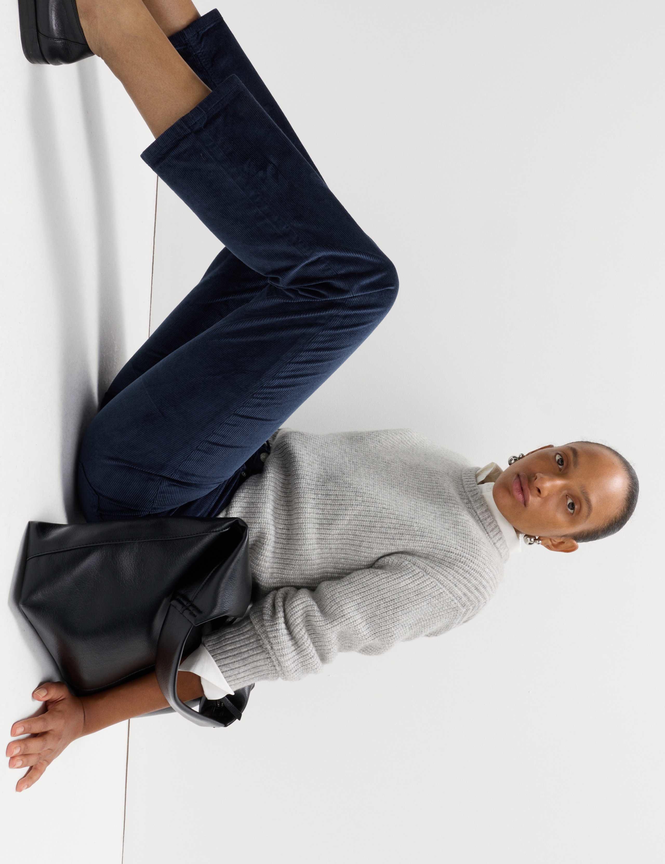 Cotton Rich Cord Straight Leg Trousers with Modal 6 of 6