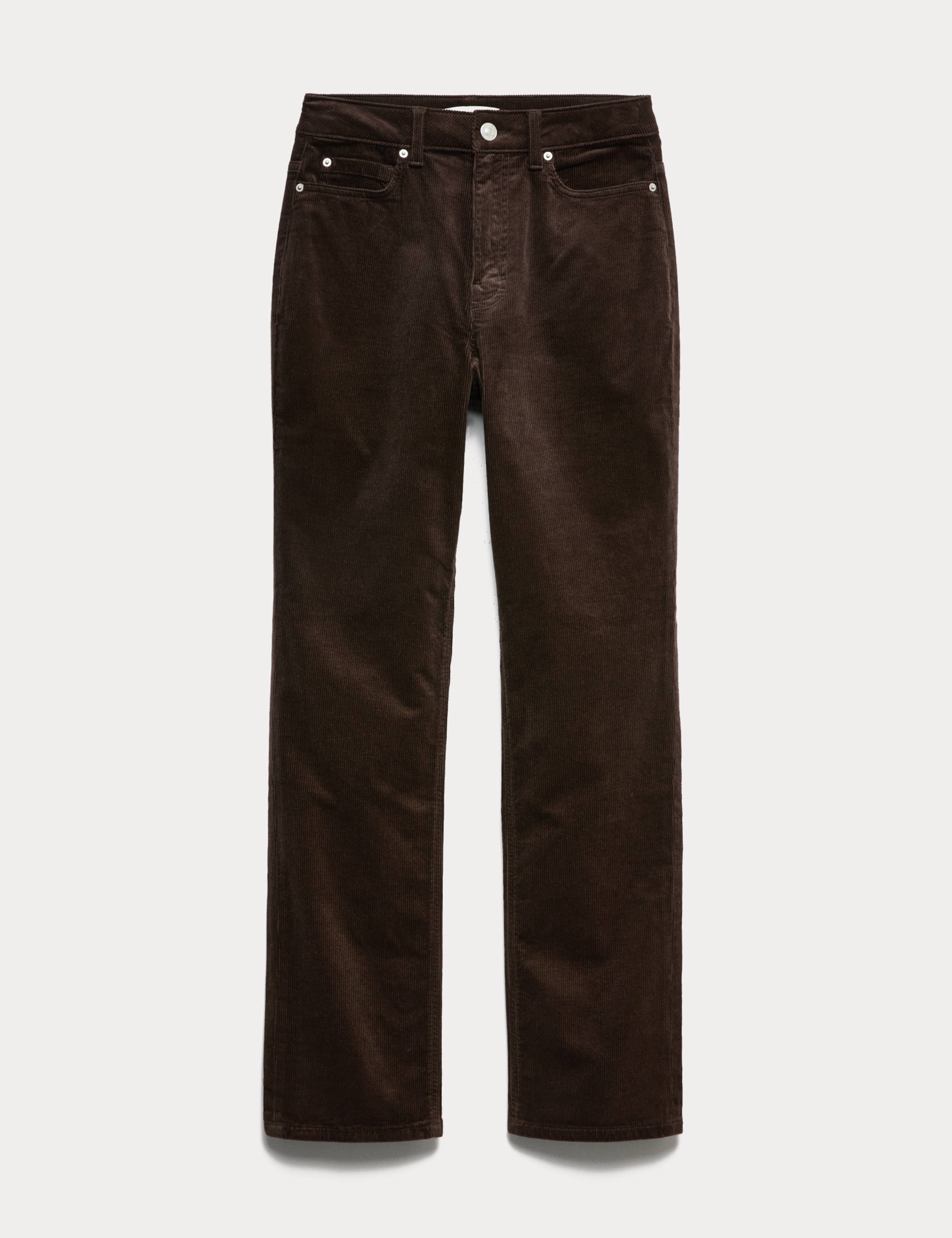 Cotton Rich Cord Straight Leg Trousers with Modal 2 of 7