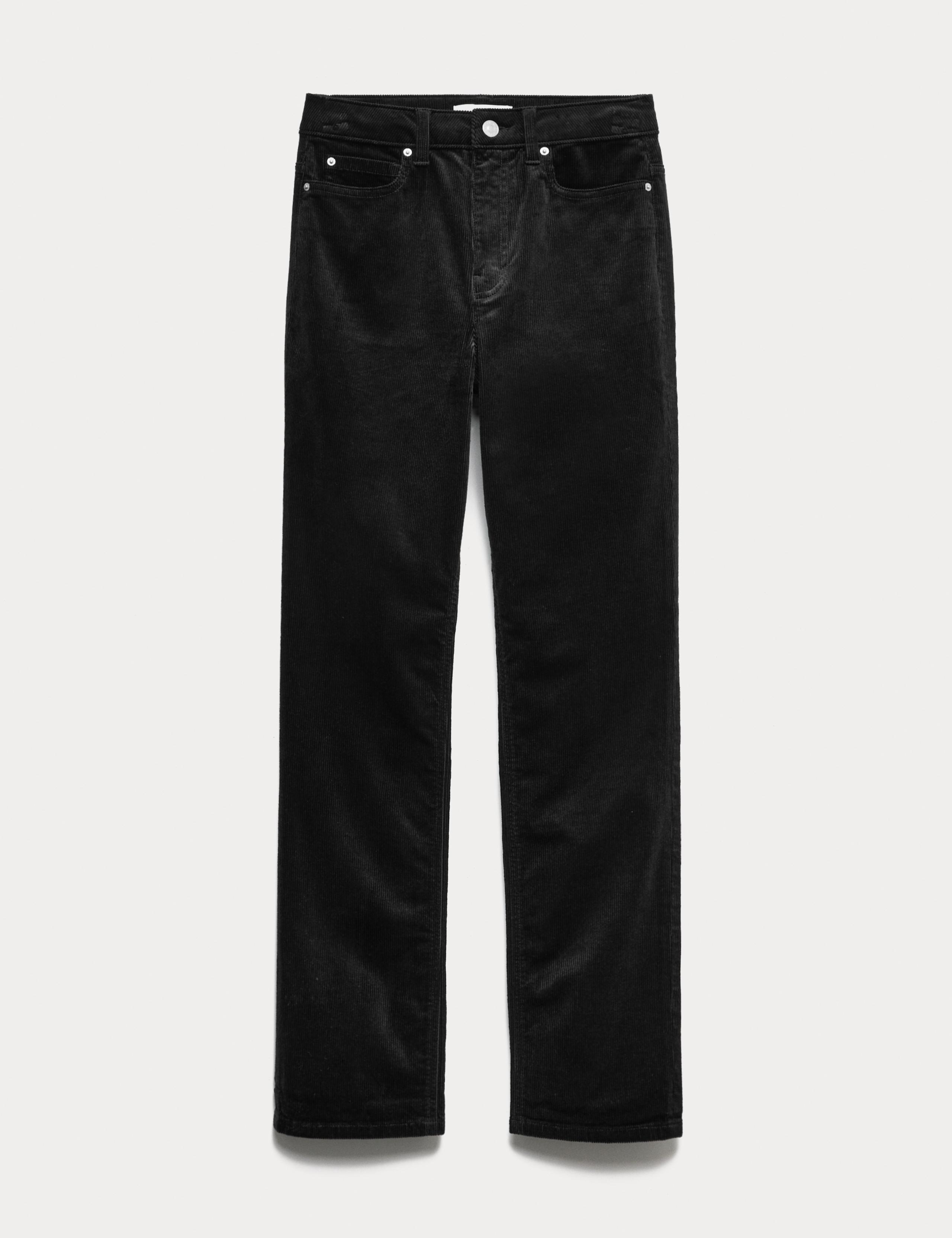 Cotton Rich Cord Straight Leg Trousers with Modal 2 of 5