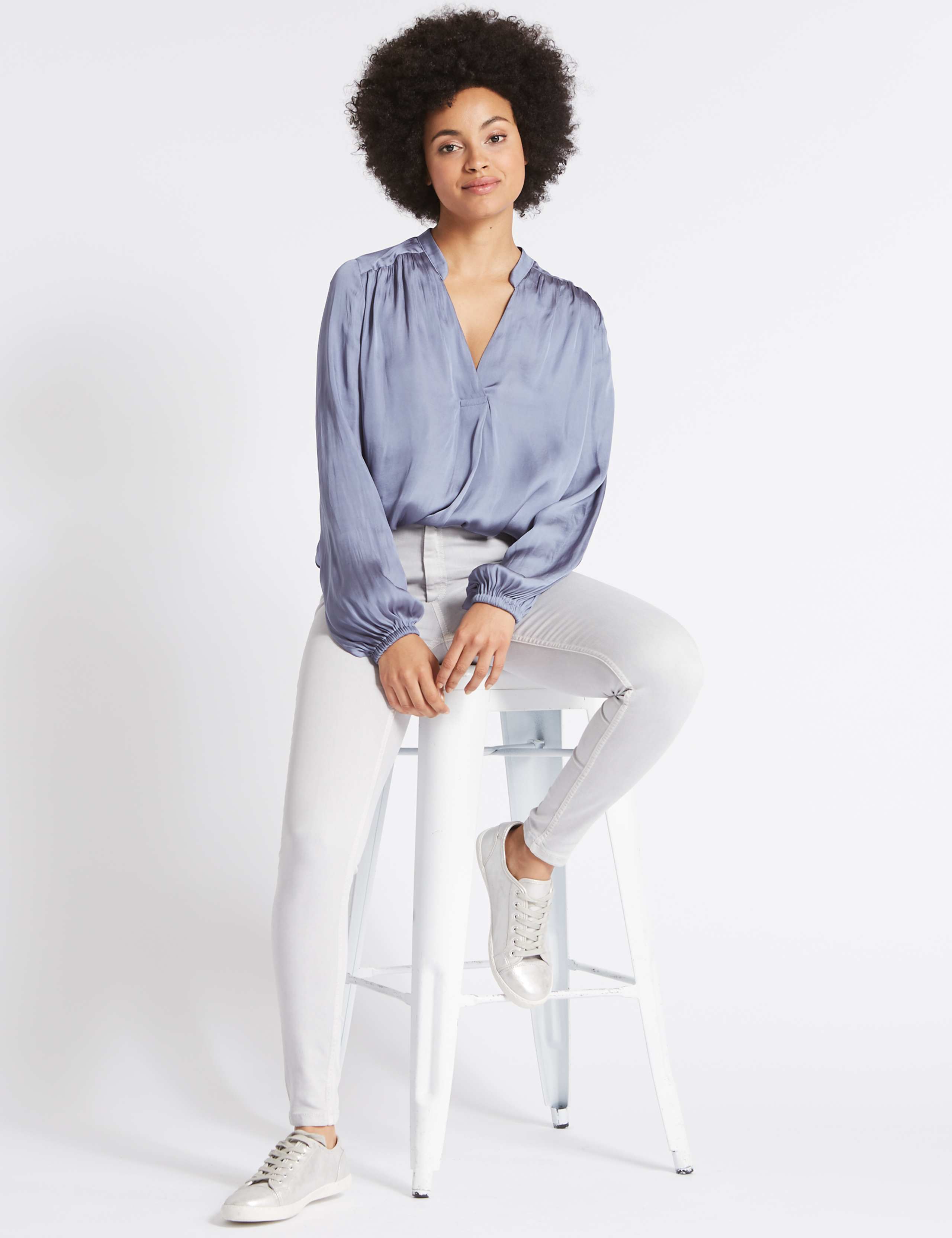 Tencel™ Blend Mid Rise Super Skinny Jeans 2 of 5