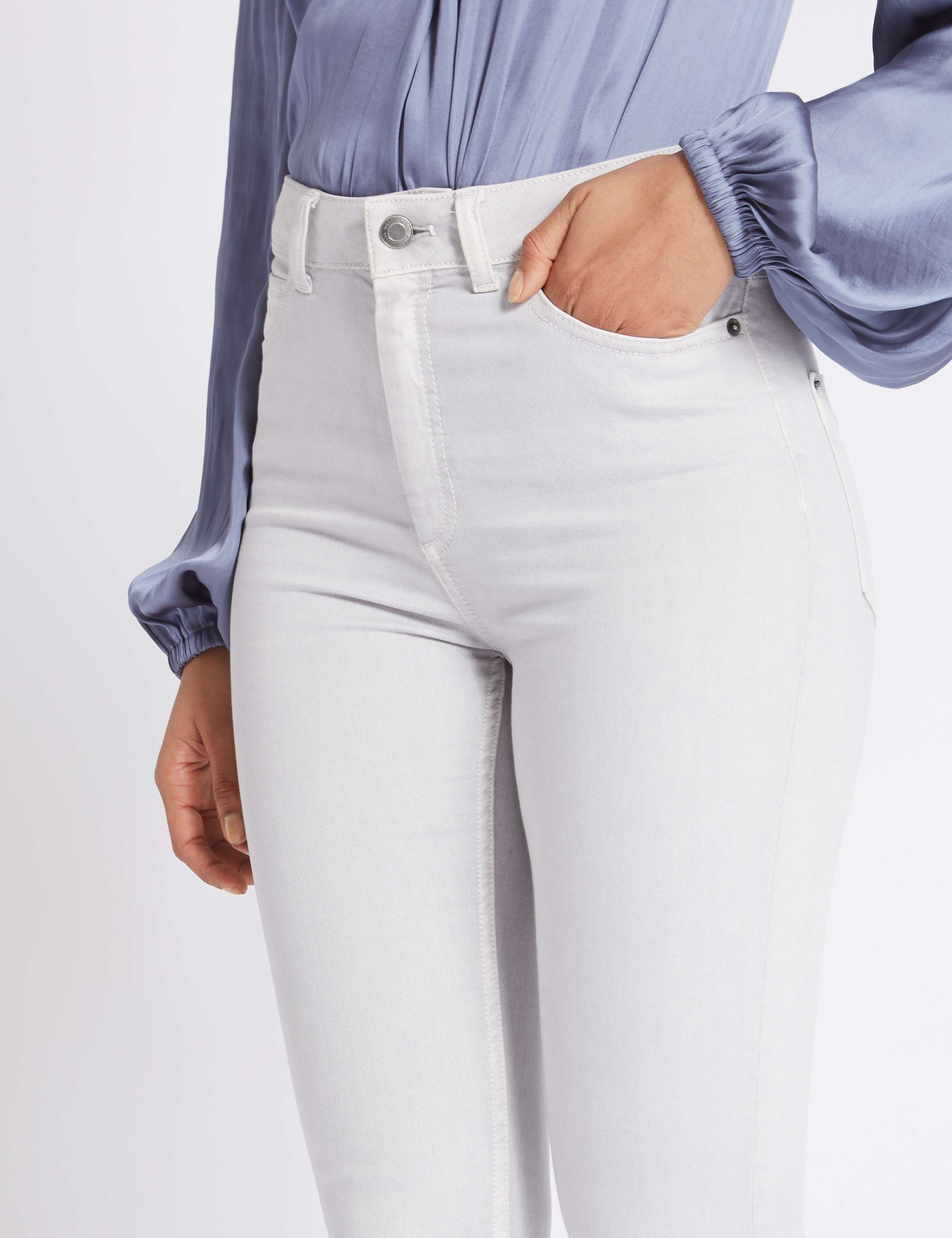 Tencel™ Blend Mid Rise Super Skinny Jeans 4 of 5