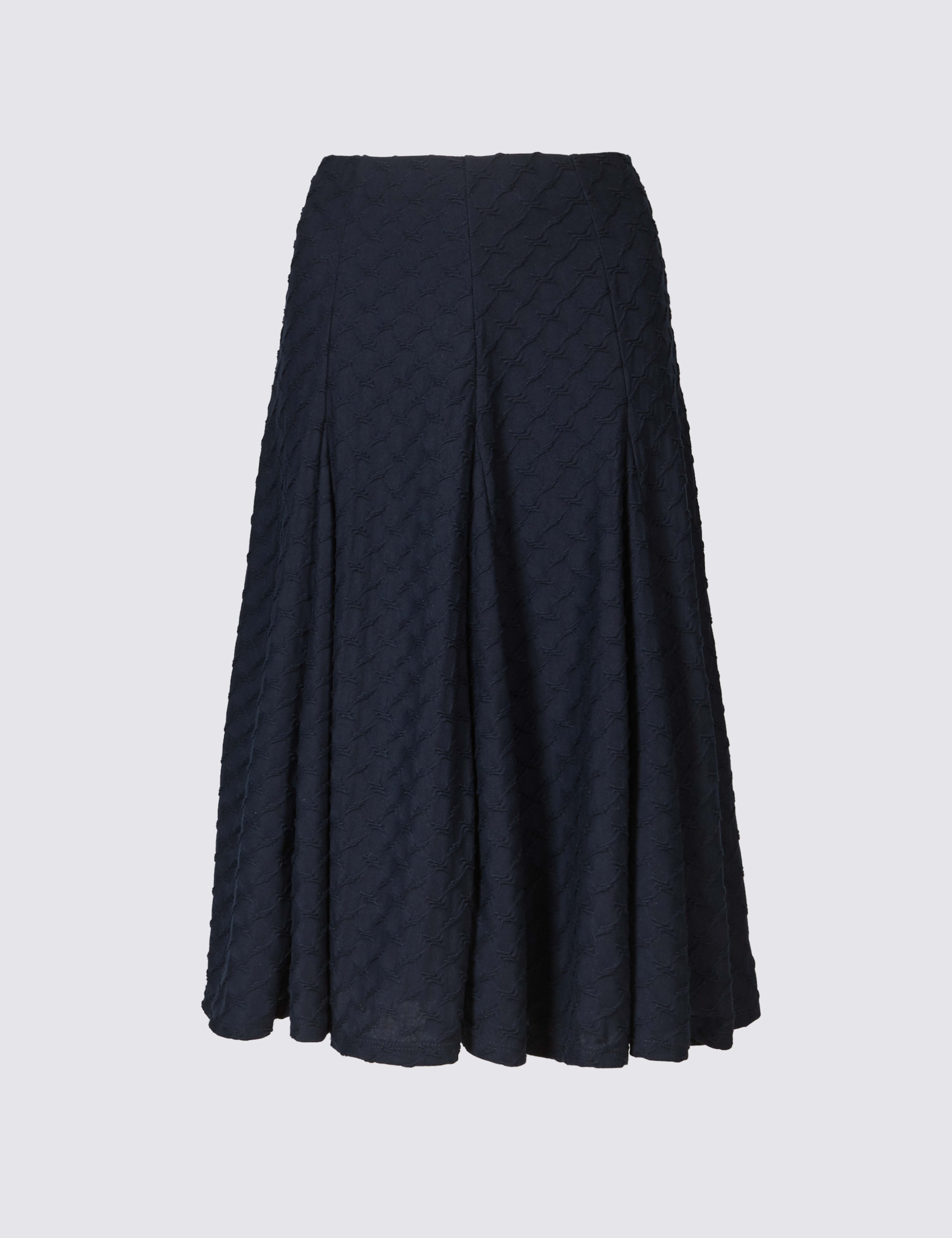 Textured A-Line Midi Skirt 2 of 5