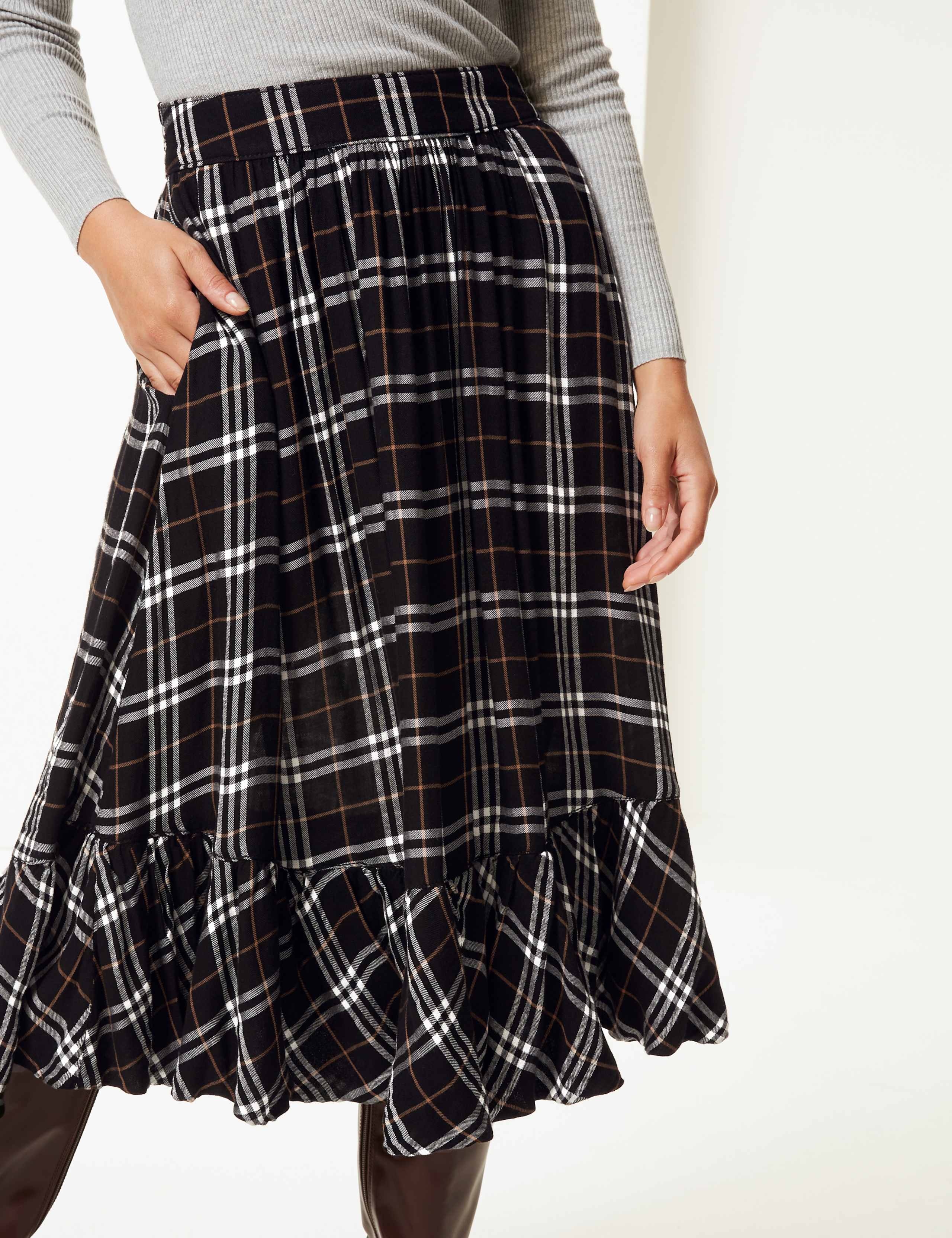 Checked Midi Skirt 5 of 5