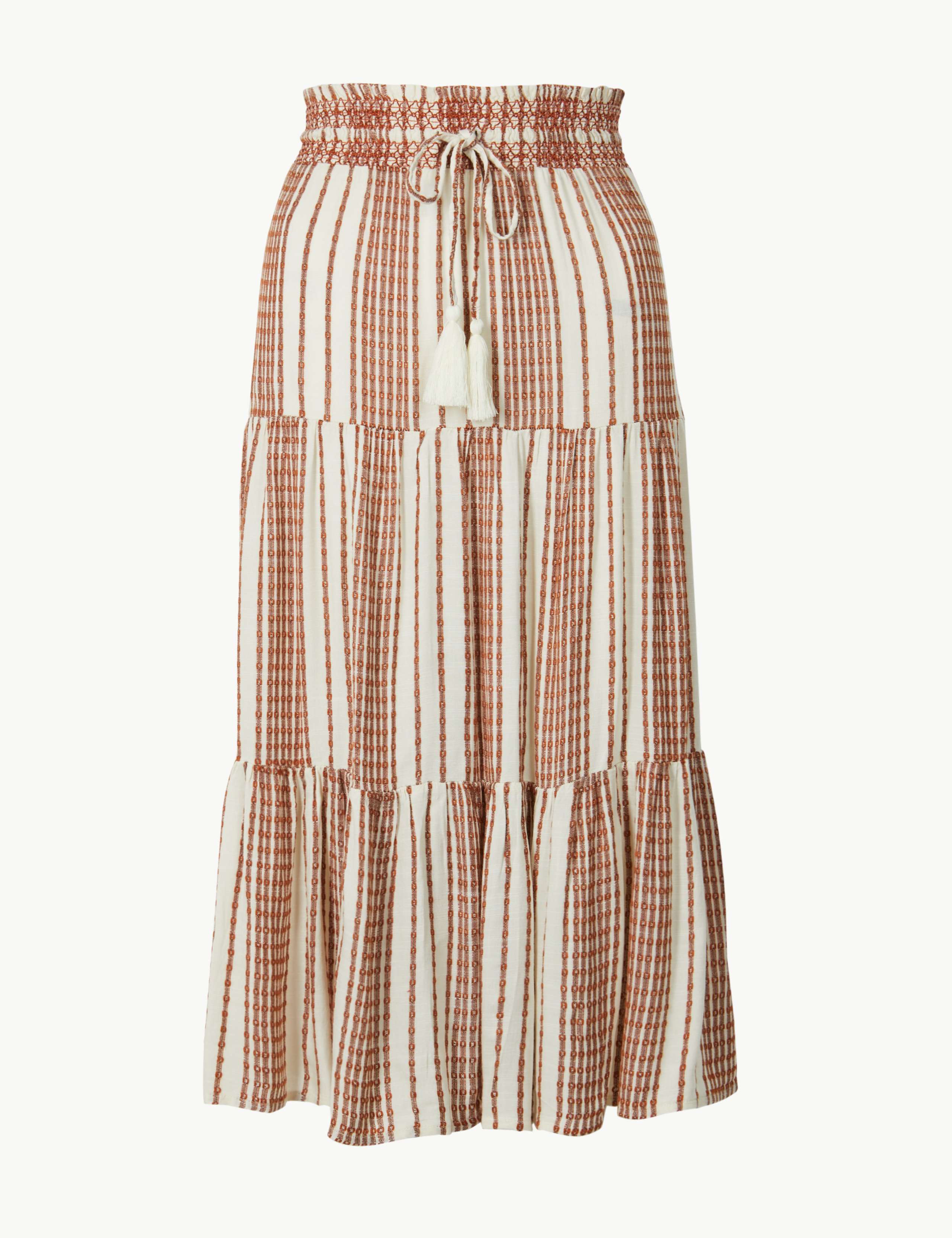 Striped Fit & Flare Midi Skirt 2 of 2