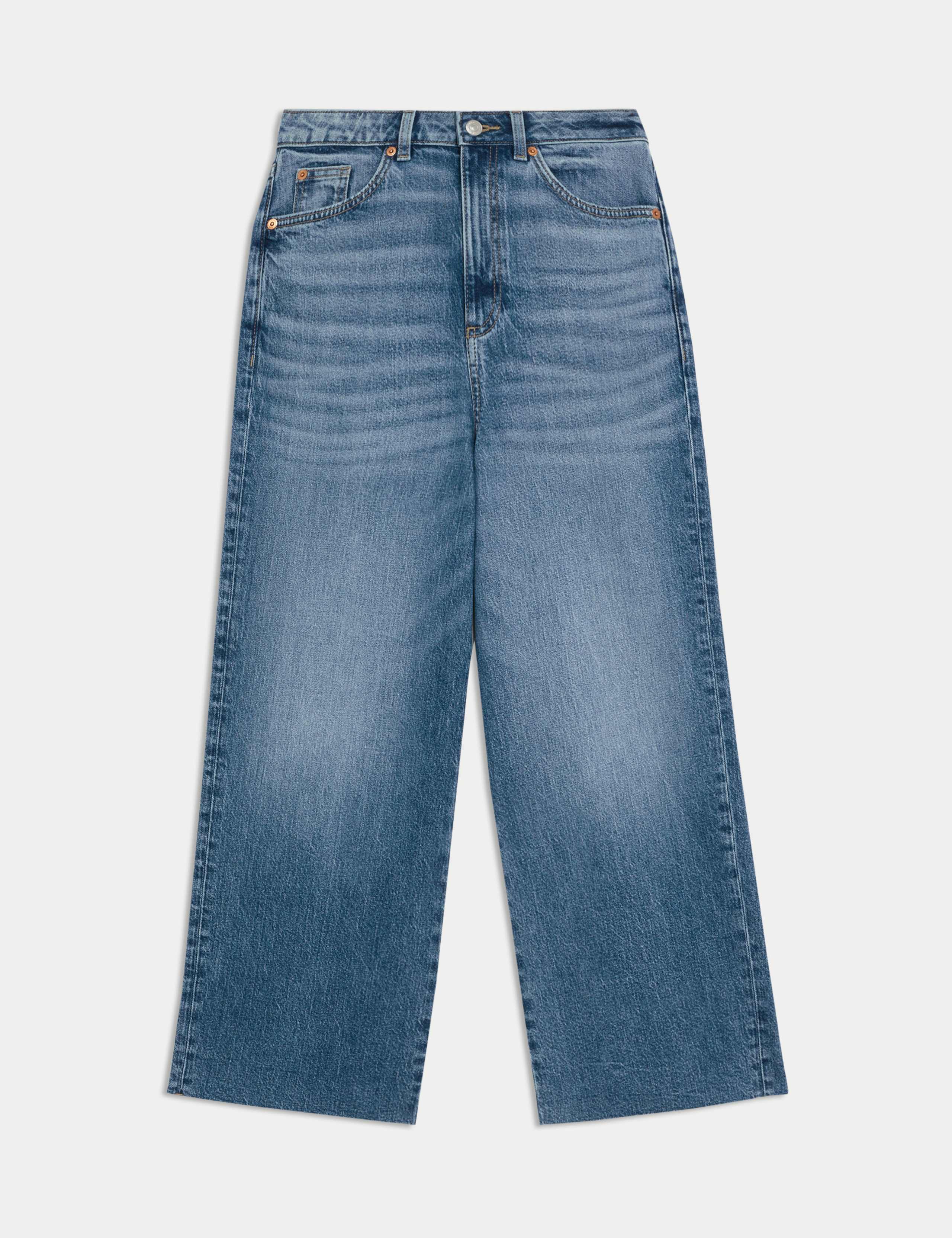 Wide Leg Cropped Jeans 2 of 4