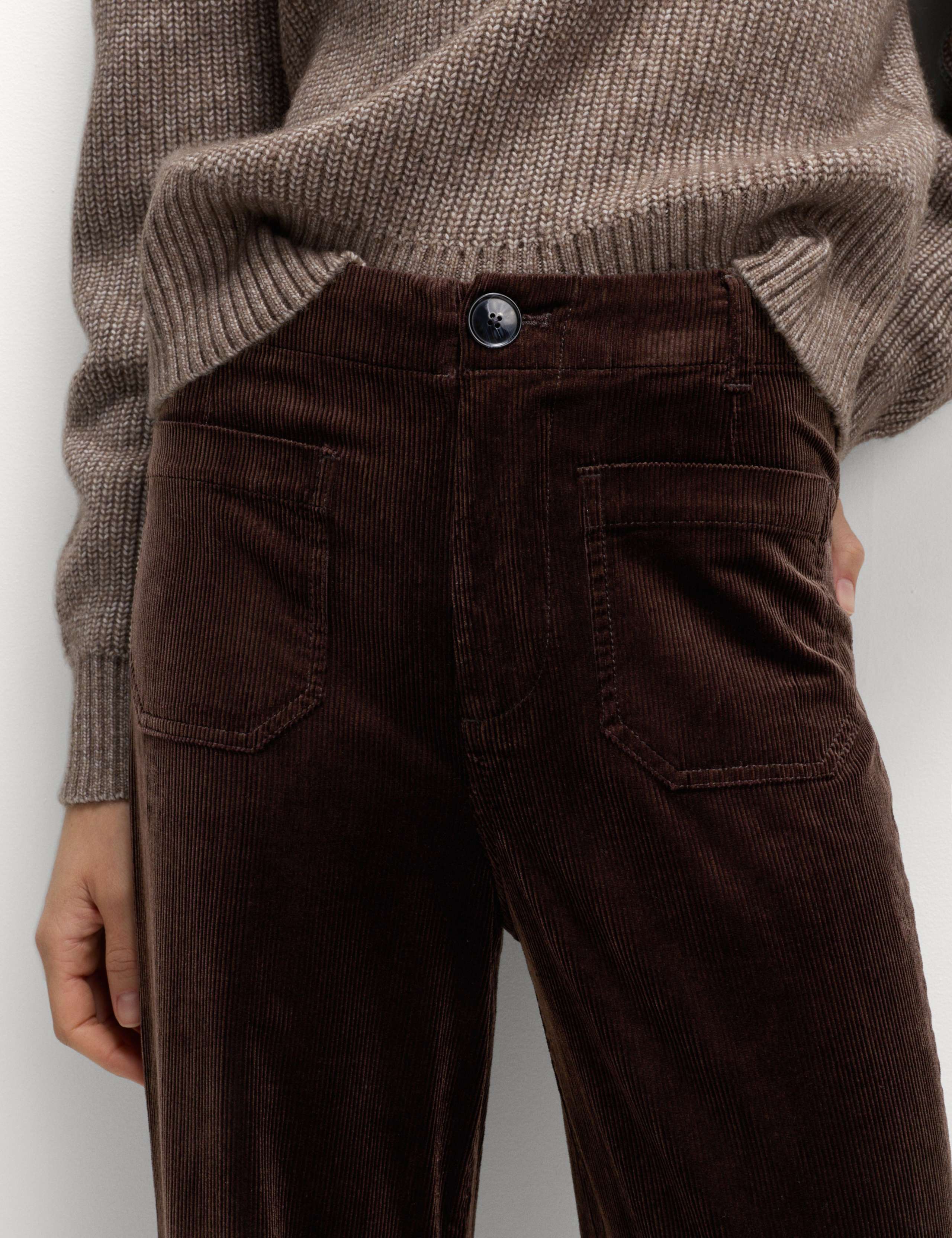 Cord Wide Leg Trousers 1 of 7