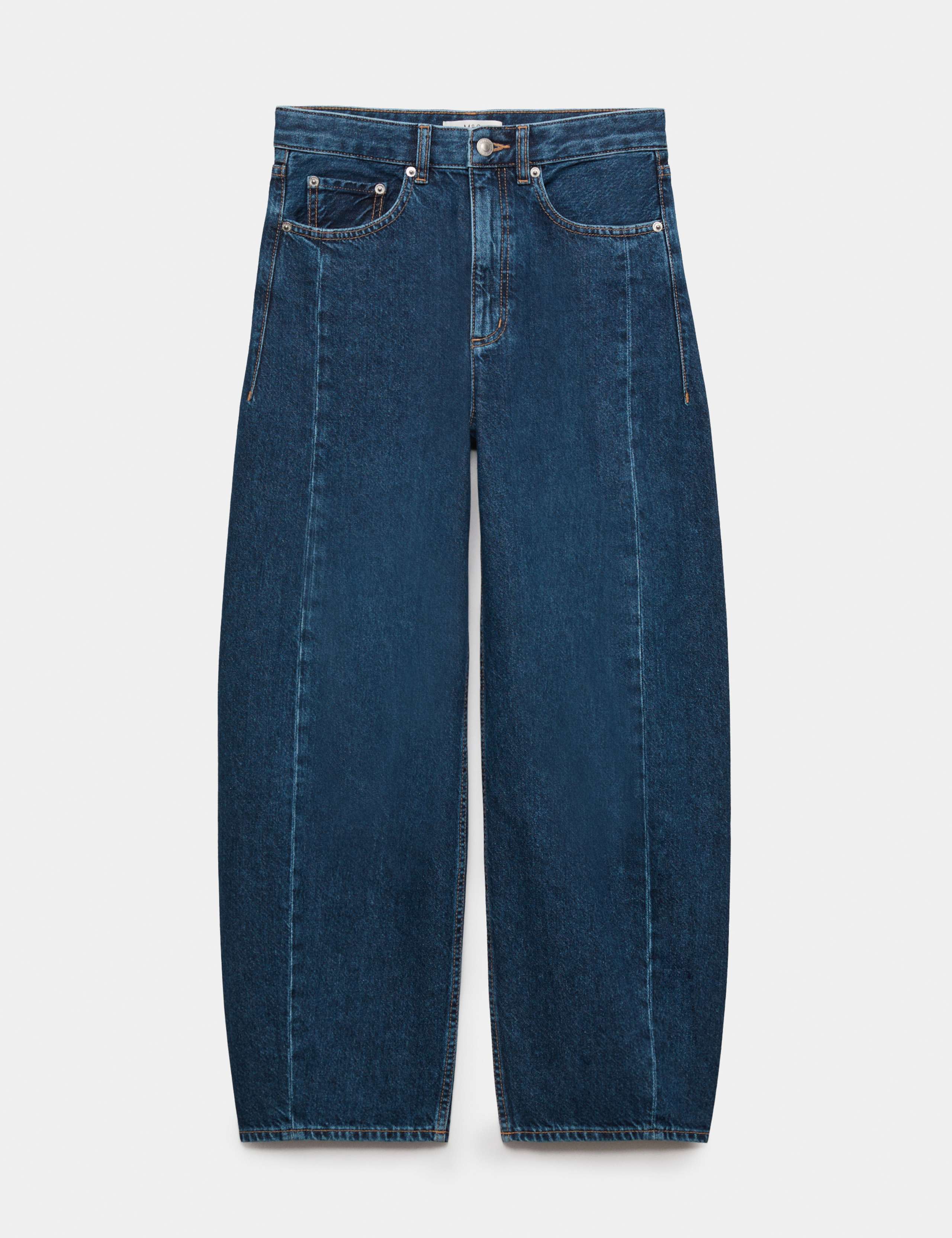 Mid Rise Barrel Leg Jeans by M&S IE