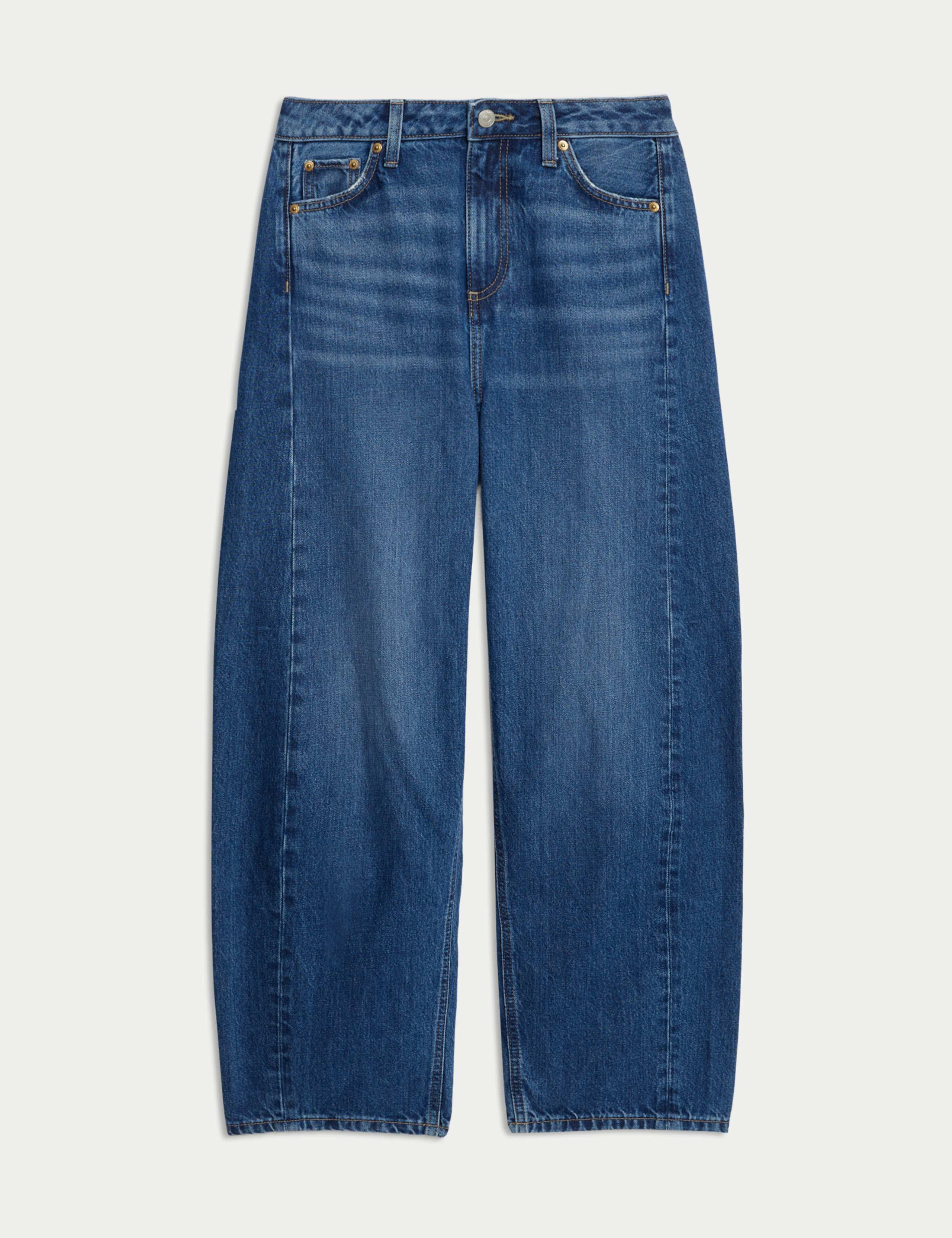 Mid Rise Barrel Jeans 2 of 7