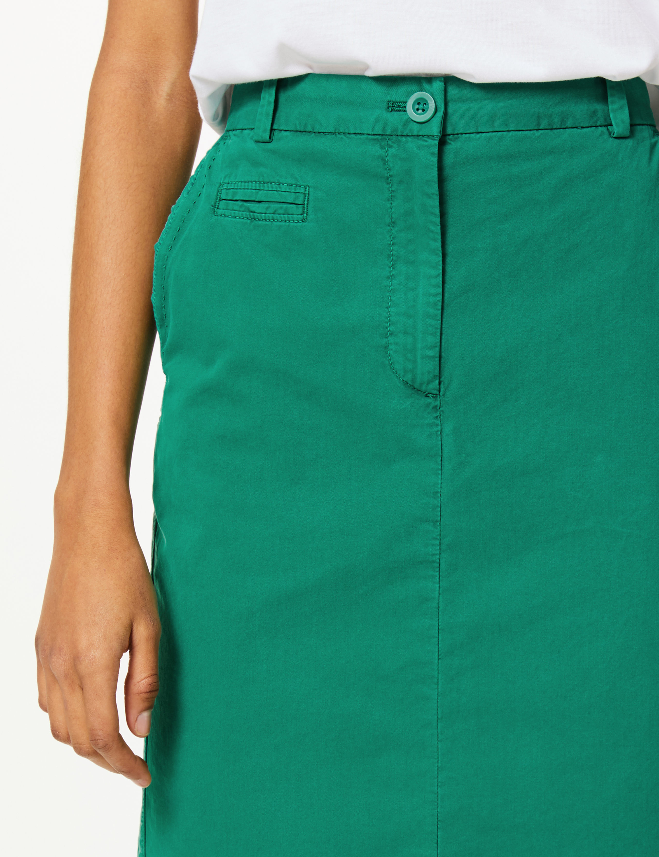 Pure Cotton Chino Skirt 4 of 4