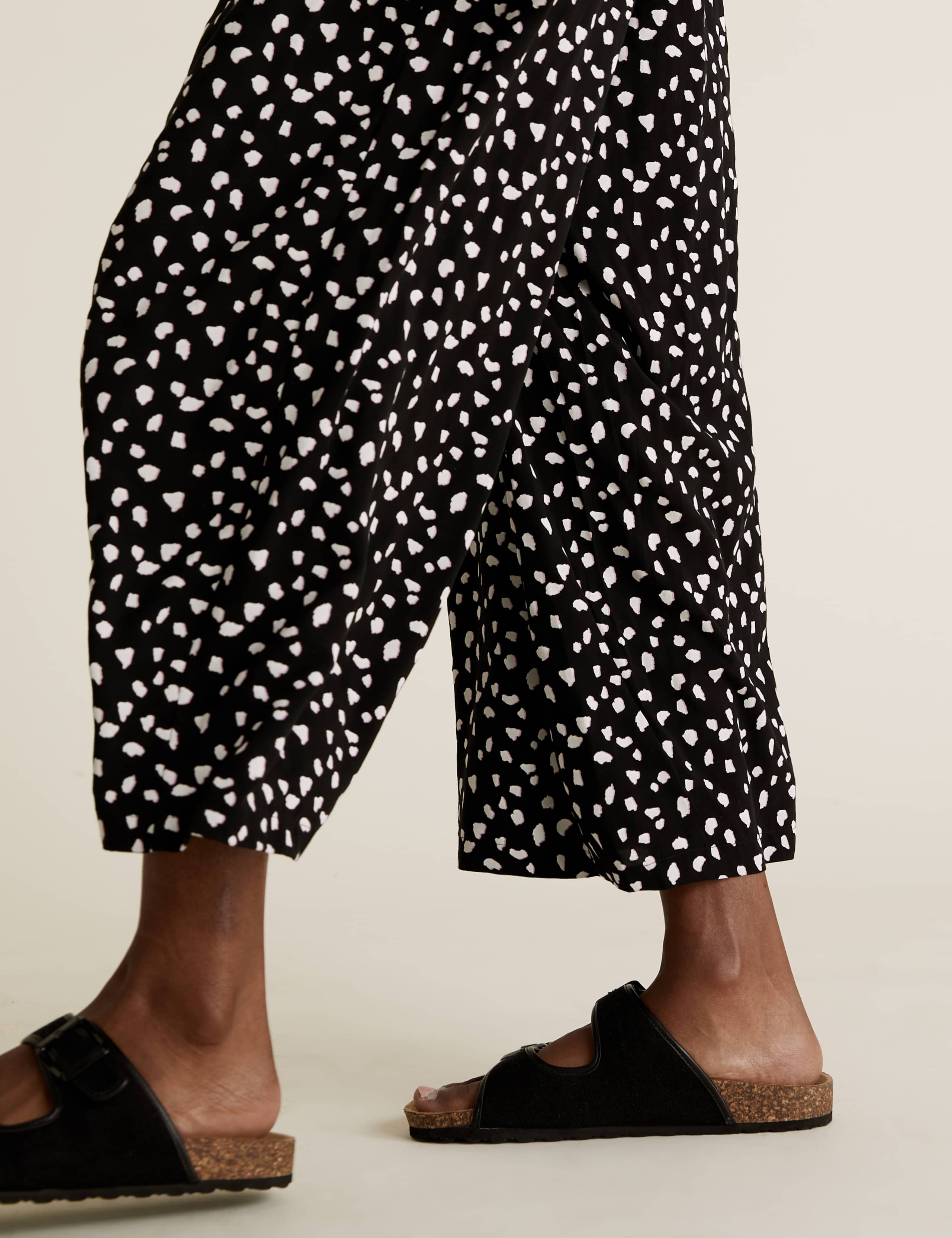 Animal Print Wide Leg Culottes 5 of 6
