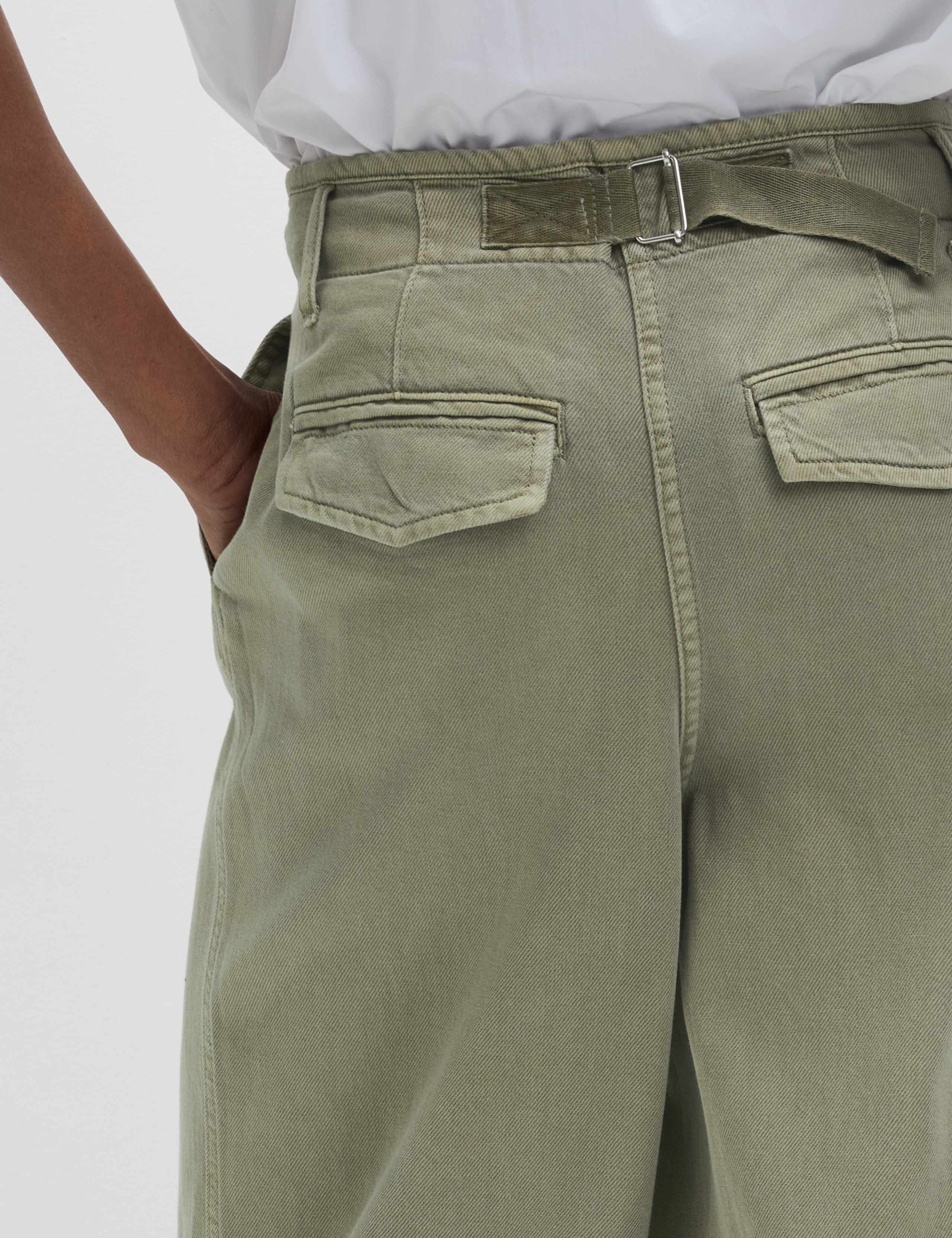 Cotton Rich Slouchy Wide Leg Trousers 4 of 7