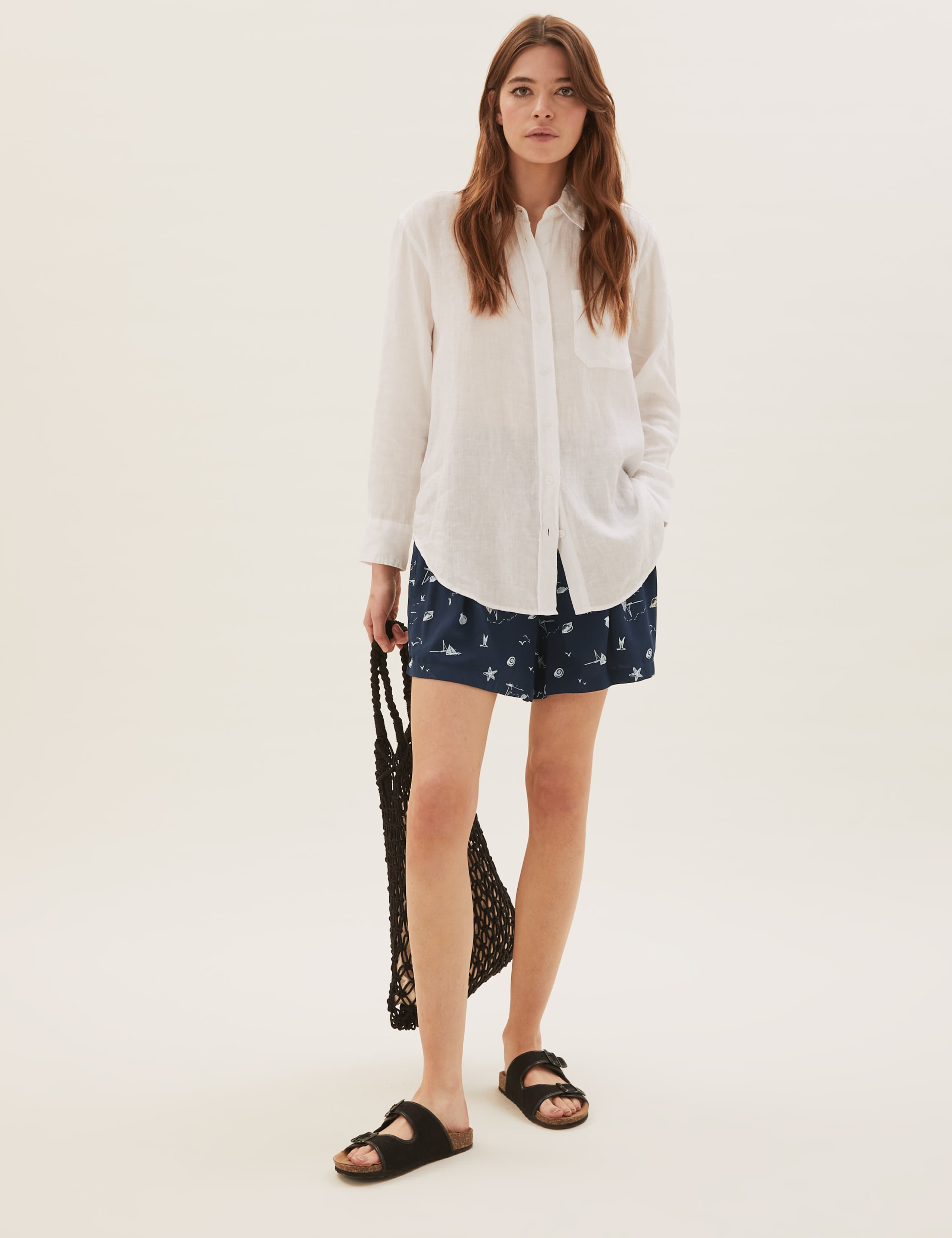 Printed High Waisted Shorts 3 of 5