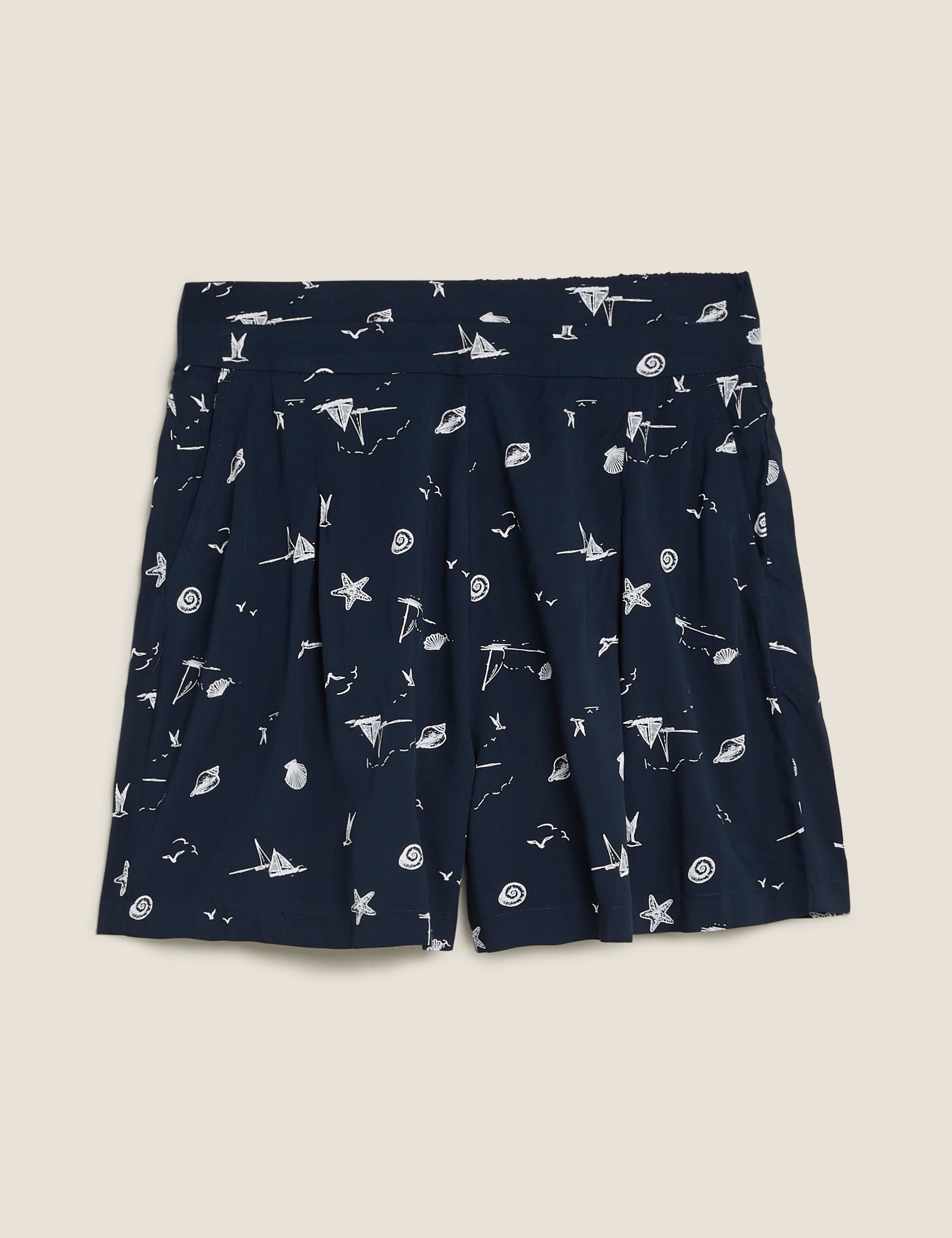 Printed High Waisted Shorts 2 of 5