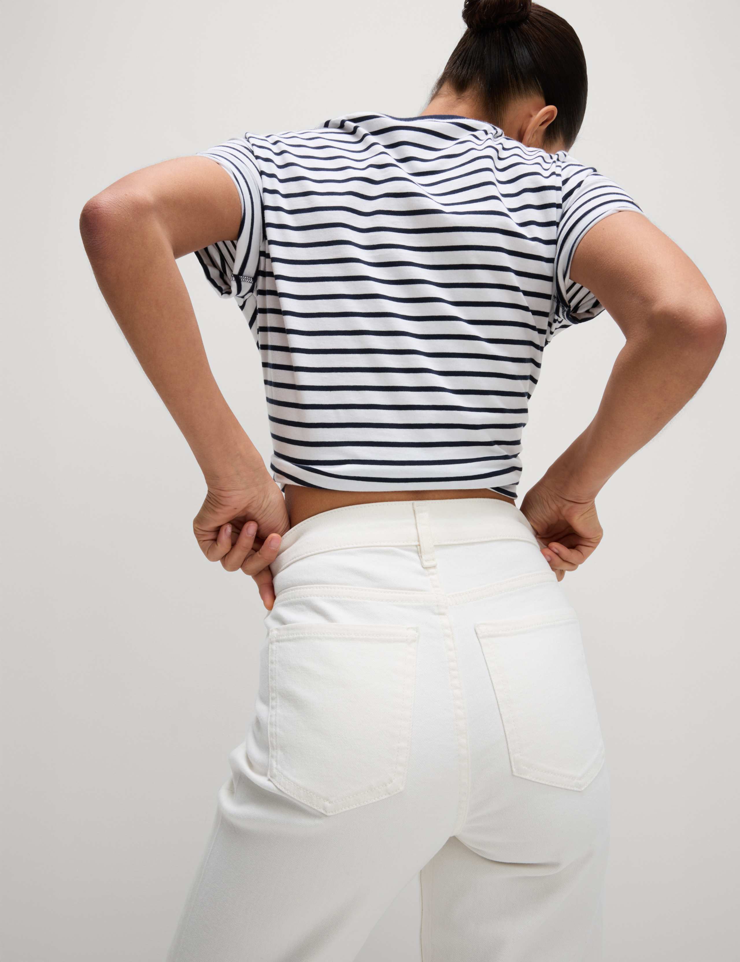 High Waisted Cropped Slim Fit Jeans 5 of 5
