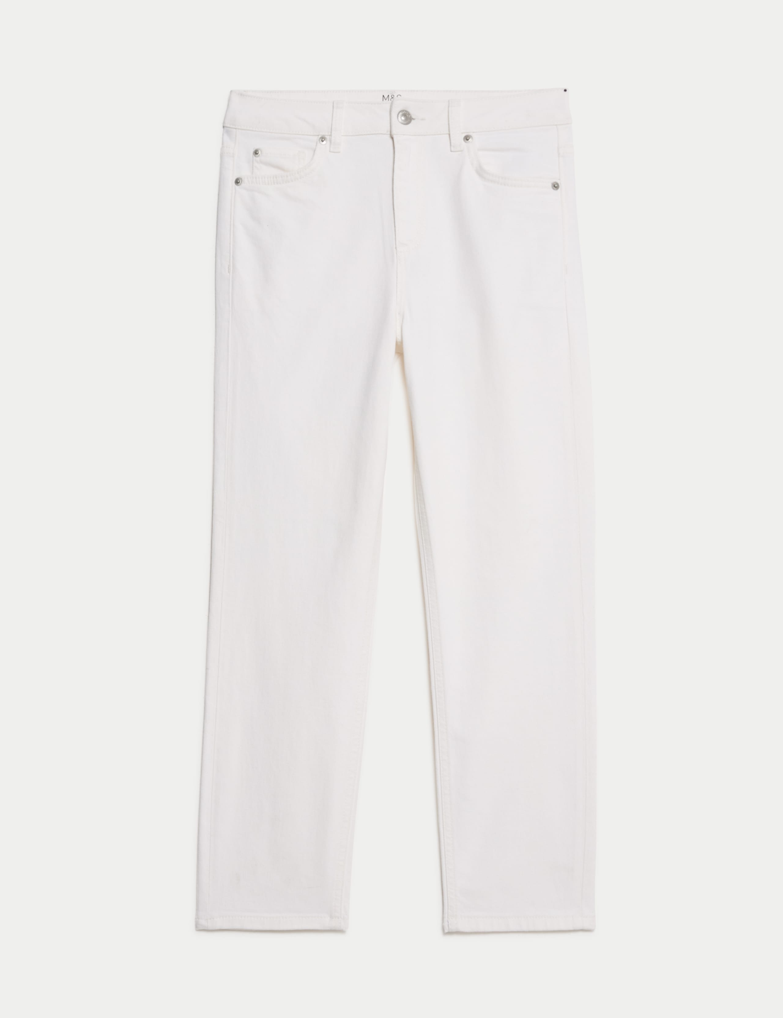 High Waisted Cropped Slim Fit Jeans 2 of 5