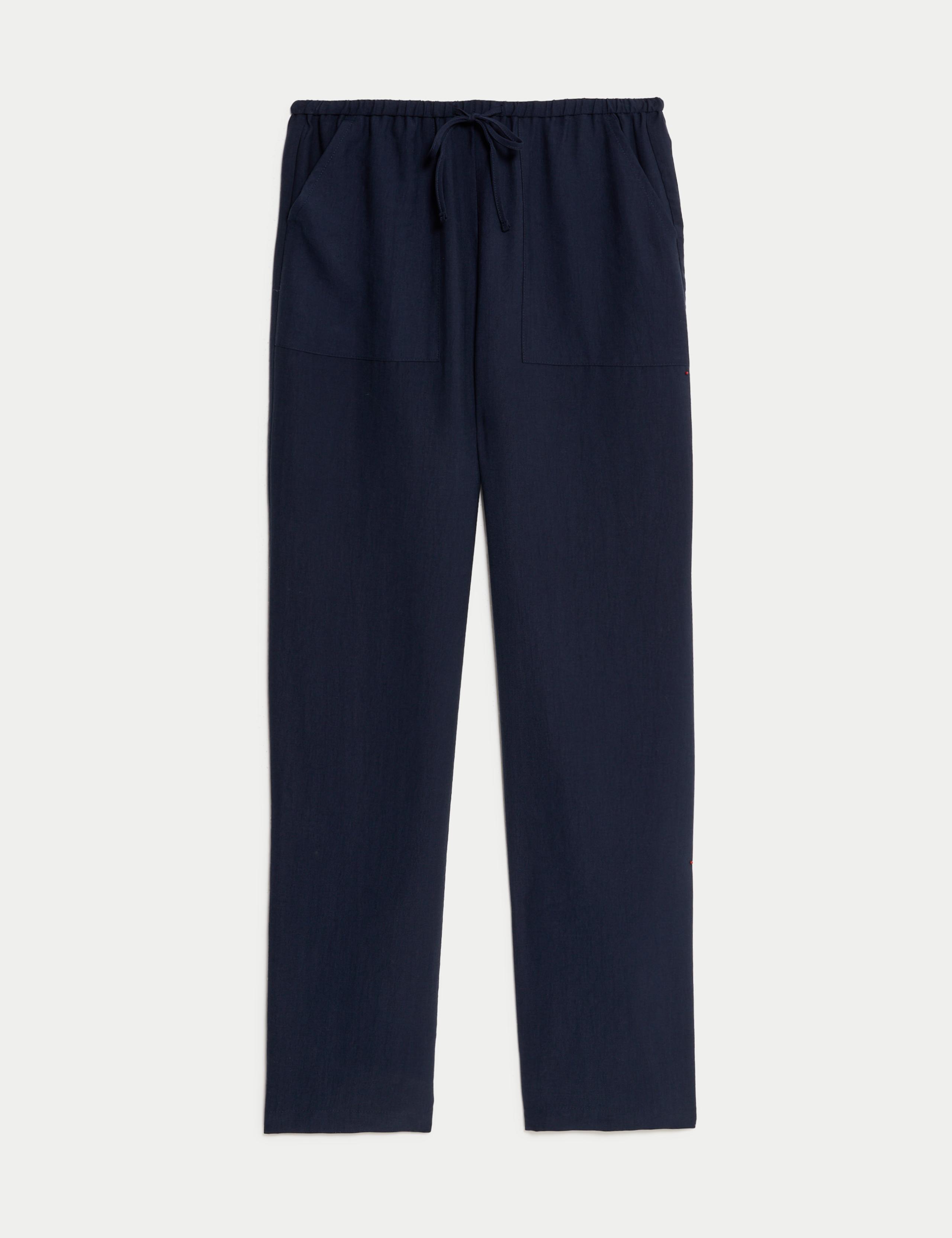 Lyocell Rich Straight Leg Trousers 2 of 4