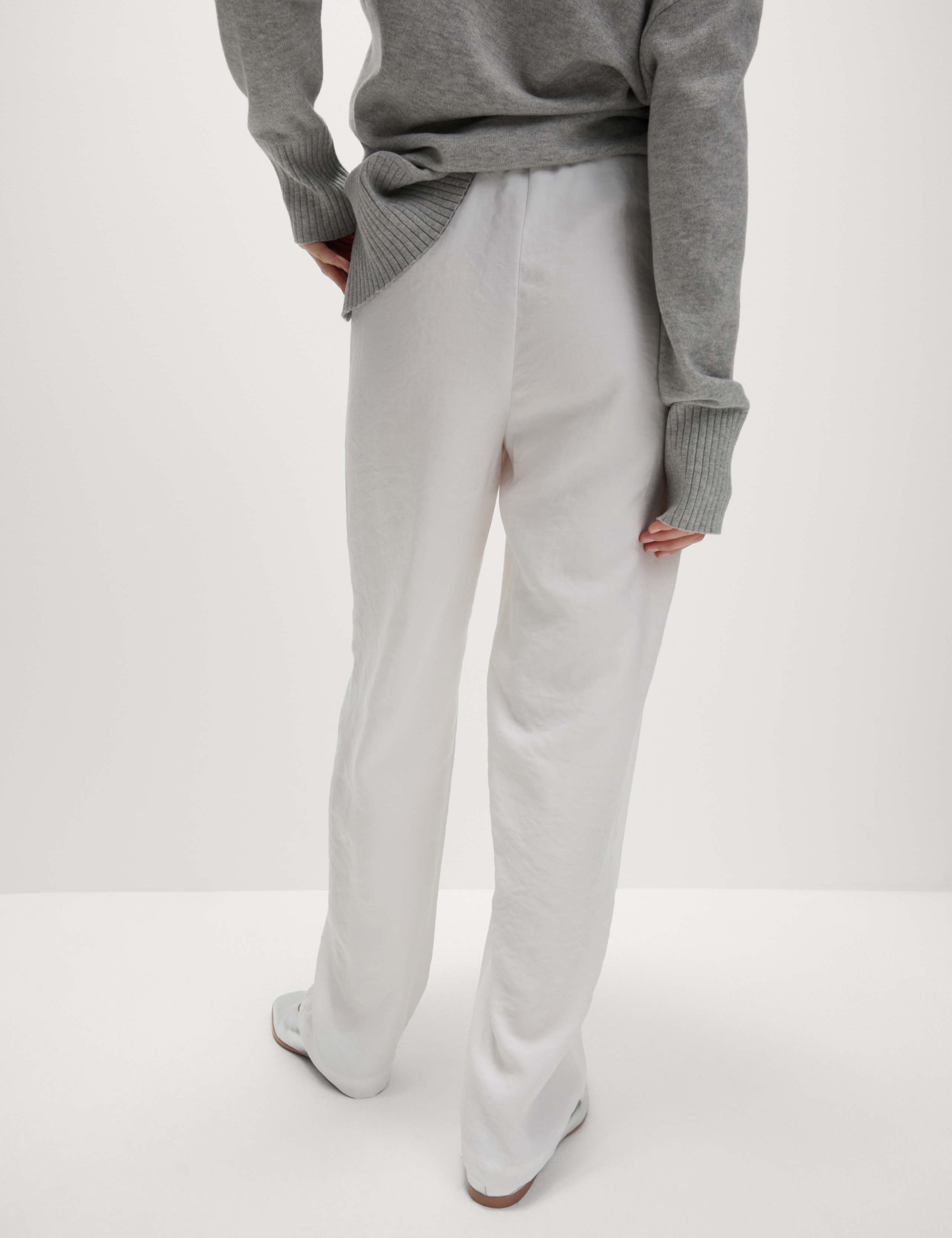 Lyocell Rich Straight Leg Trousers 6 of 6