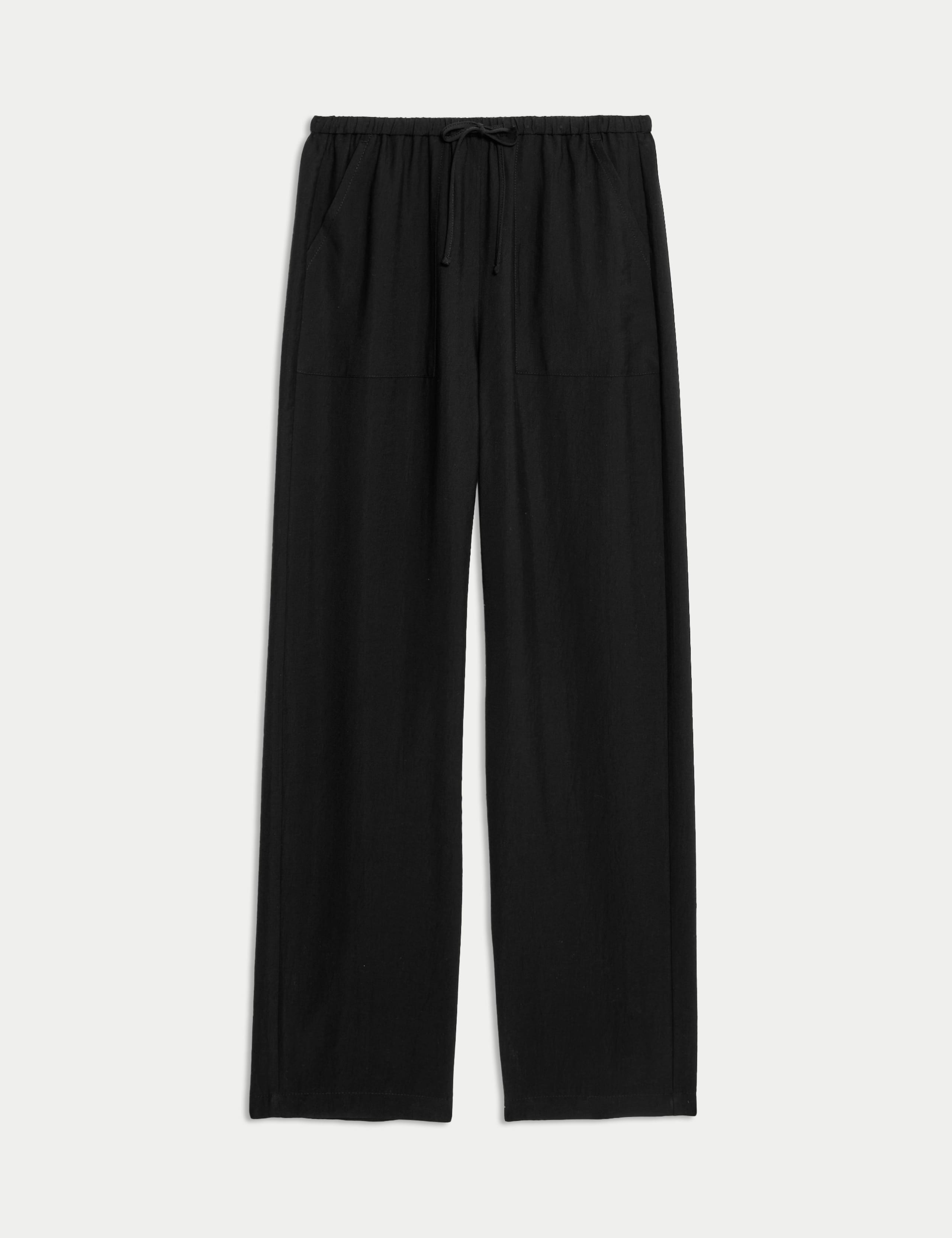 Lyocell Rich Straight Leg Trousers 2 of 4