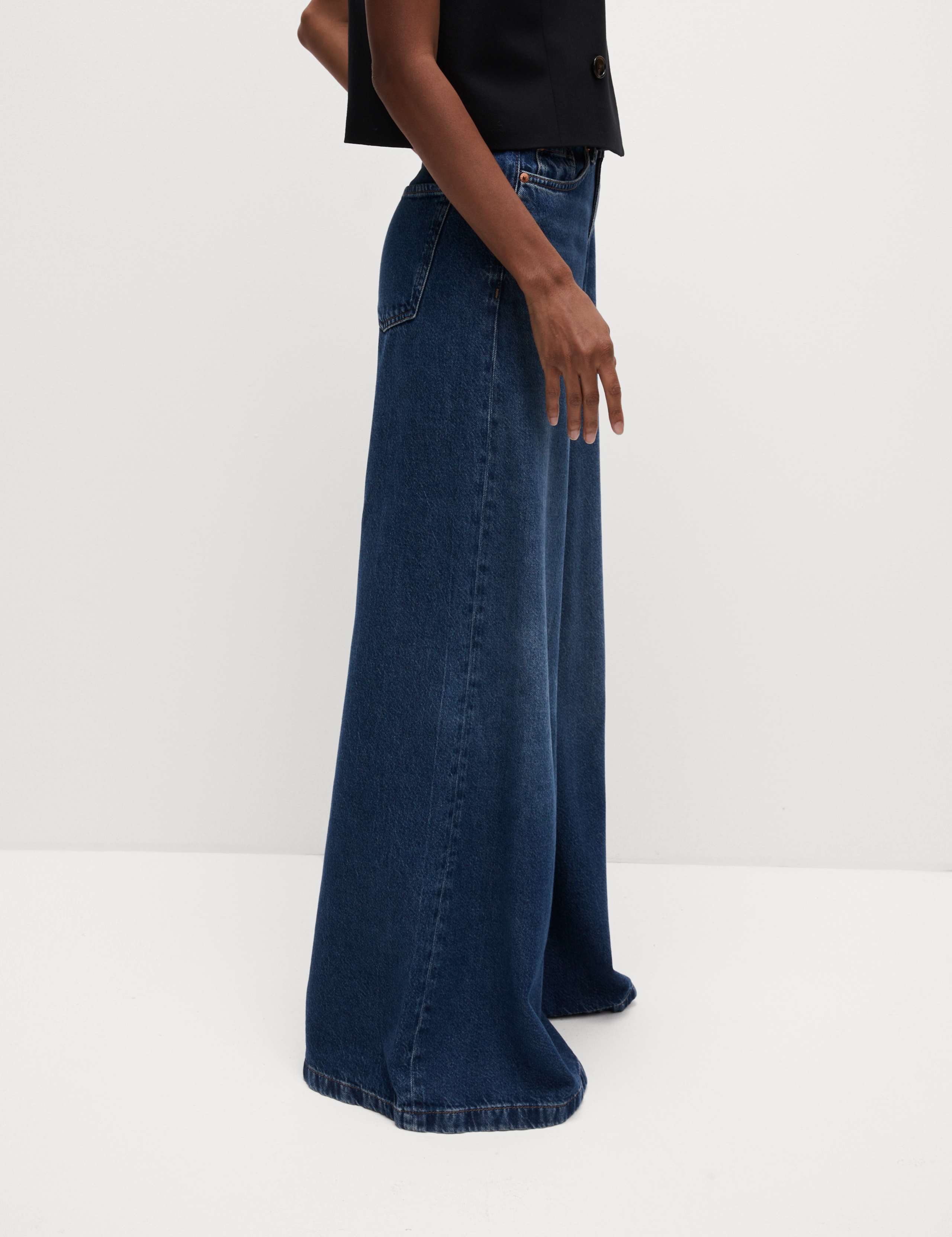 Lyocell™ Blend Wide Palazzo Leg Jeans 6 of 6