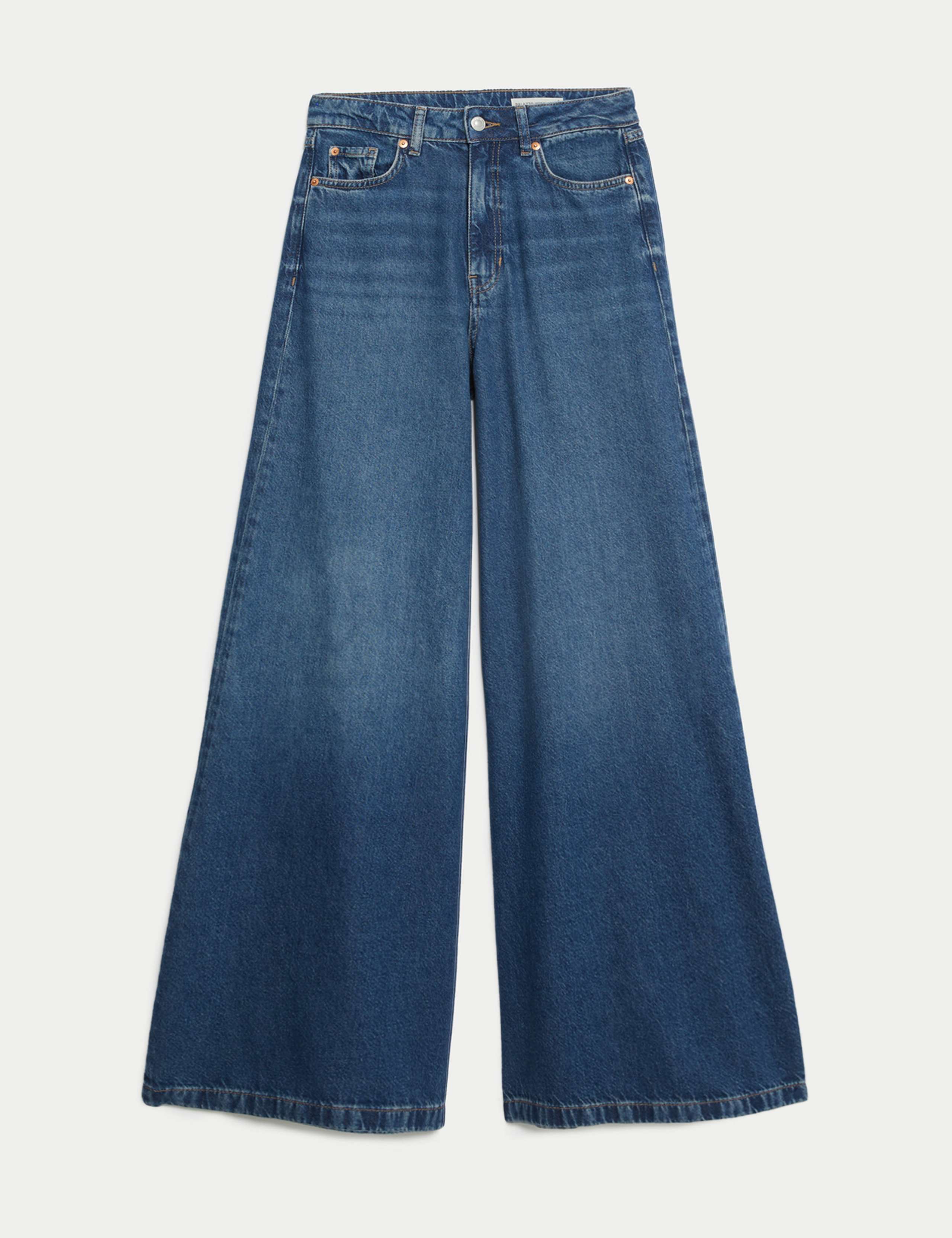 Lyocell™ Blend Wide Palazzo Leg Jeans 2 of 6