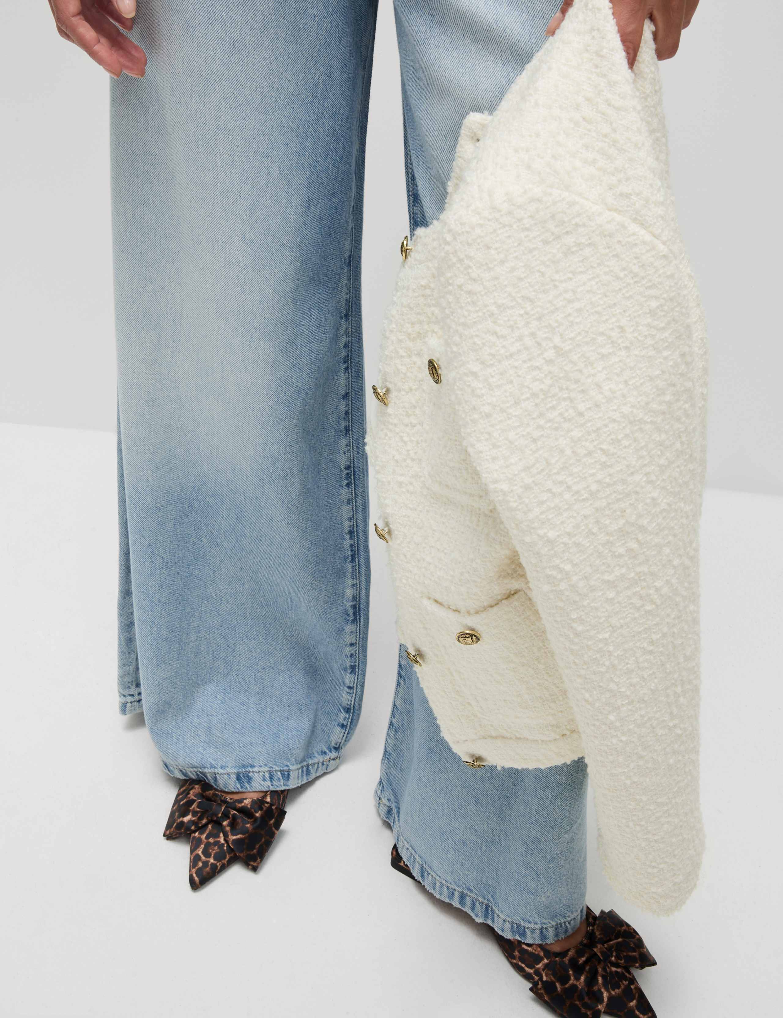 Lyocell™ Blend Wide Palazzo Leg Jeans 5 of 5