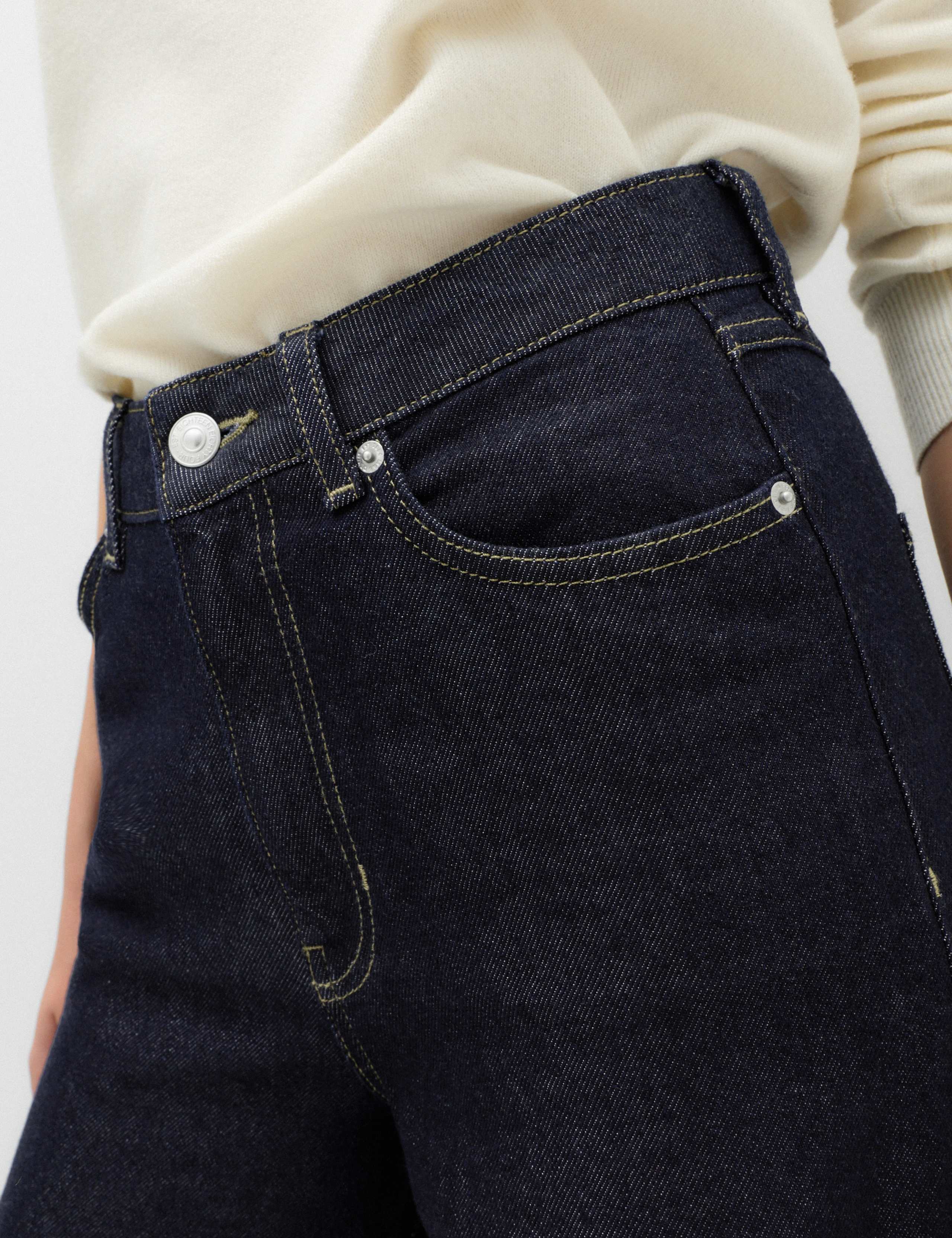 Lyocell™ Blend Wide Palazzo Leg Jeans 3 of 6