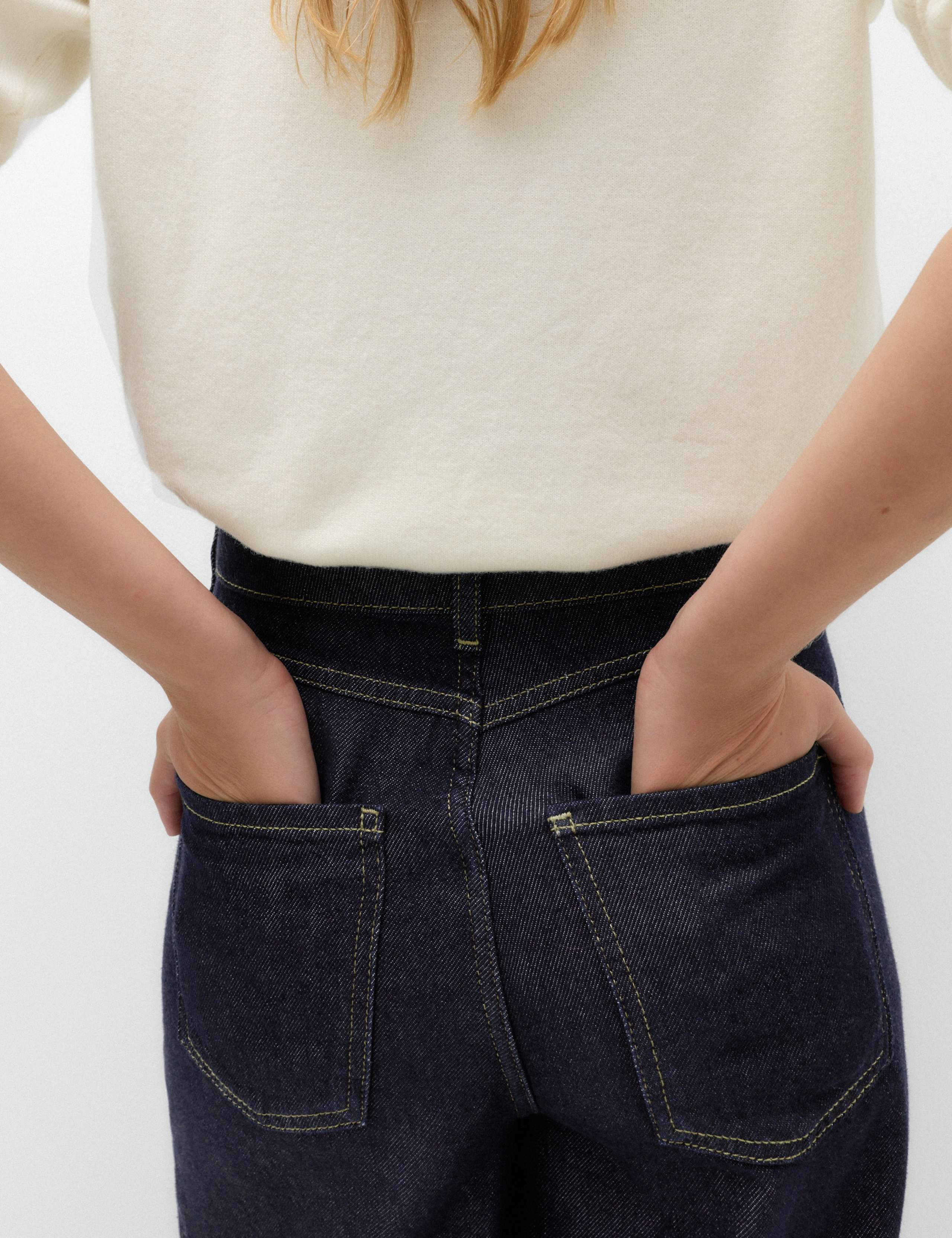 Lyocell™ Blend Wide Palazzo Leg Jeans 5 of 6