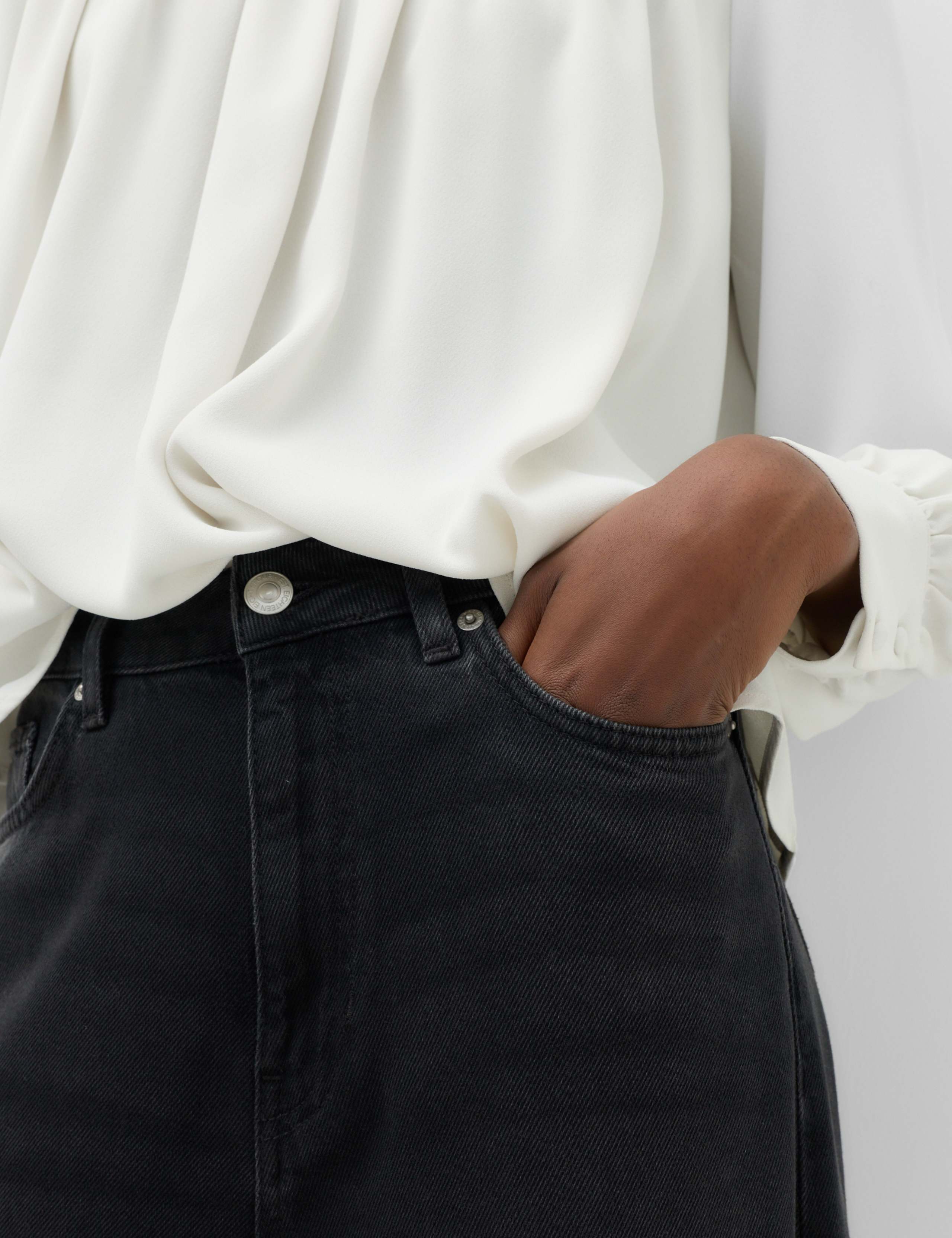 Lyocell™ Blend Wide Palazzo Leg Jeans 6 of 7