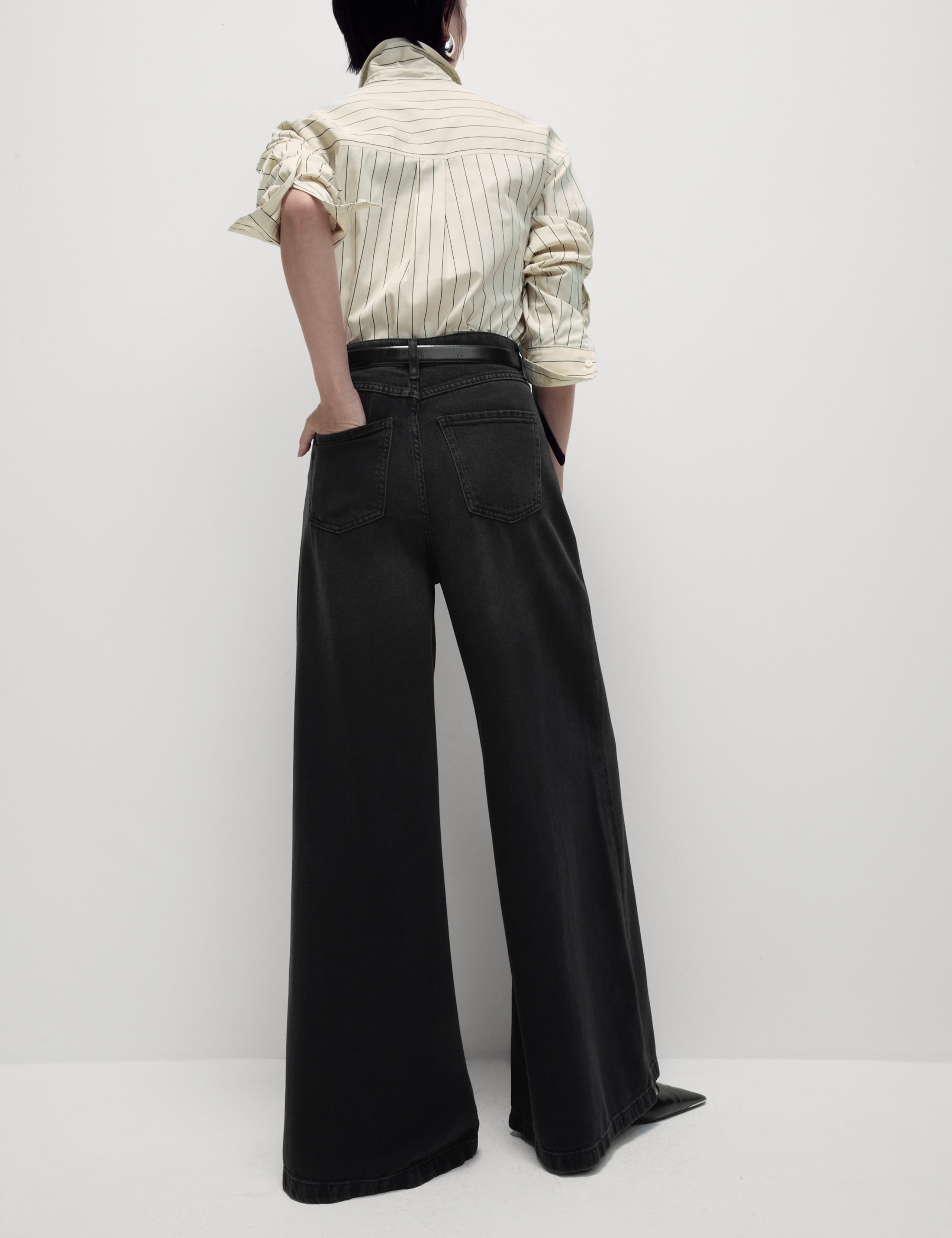 Lyocell™ Blend Wide Palazzo Leg Jeans 6 of 9
