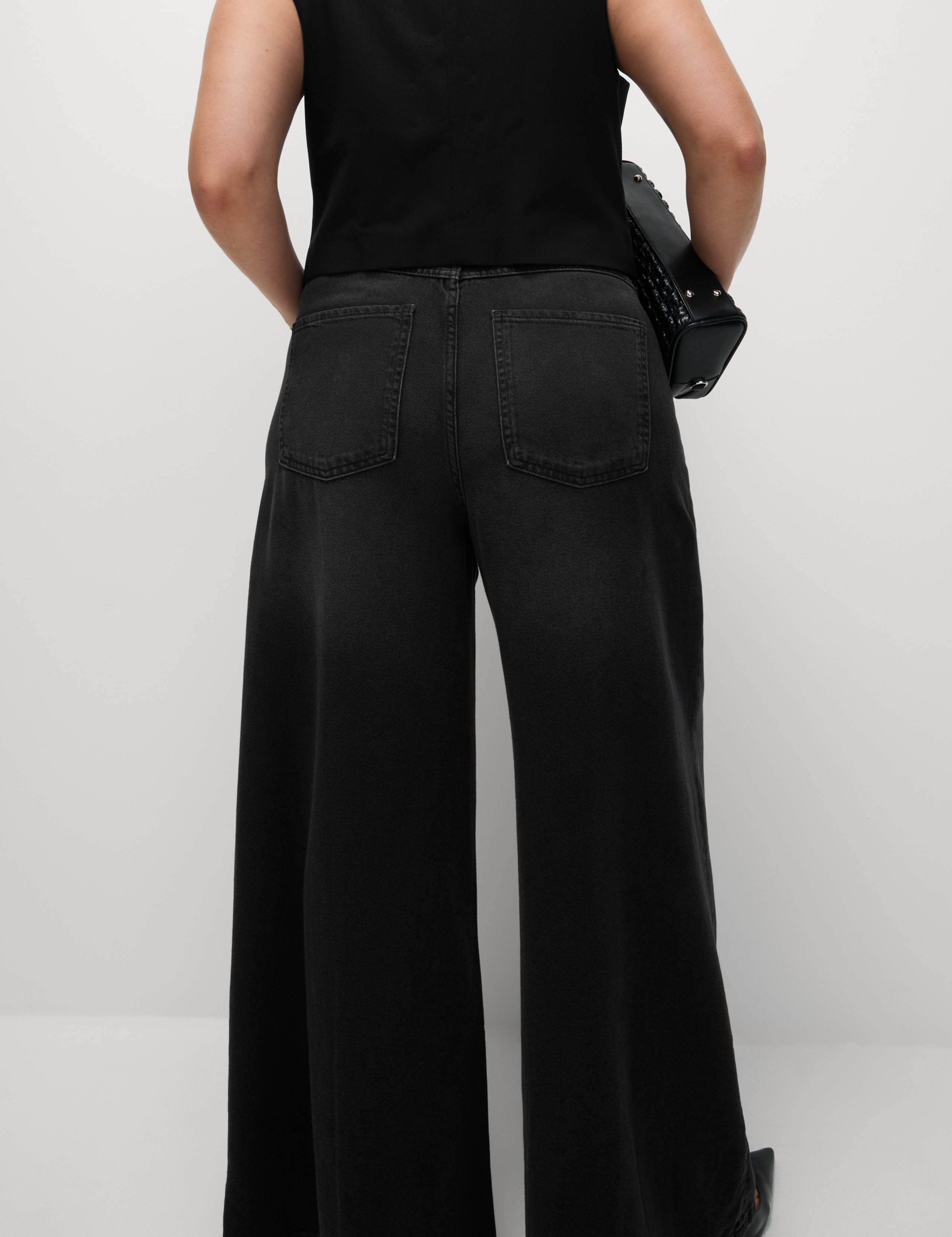 Lyocell™ Blend Wide Palazzo Leg Jeans 9 of 9