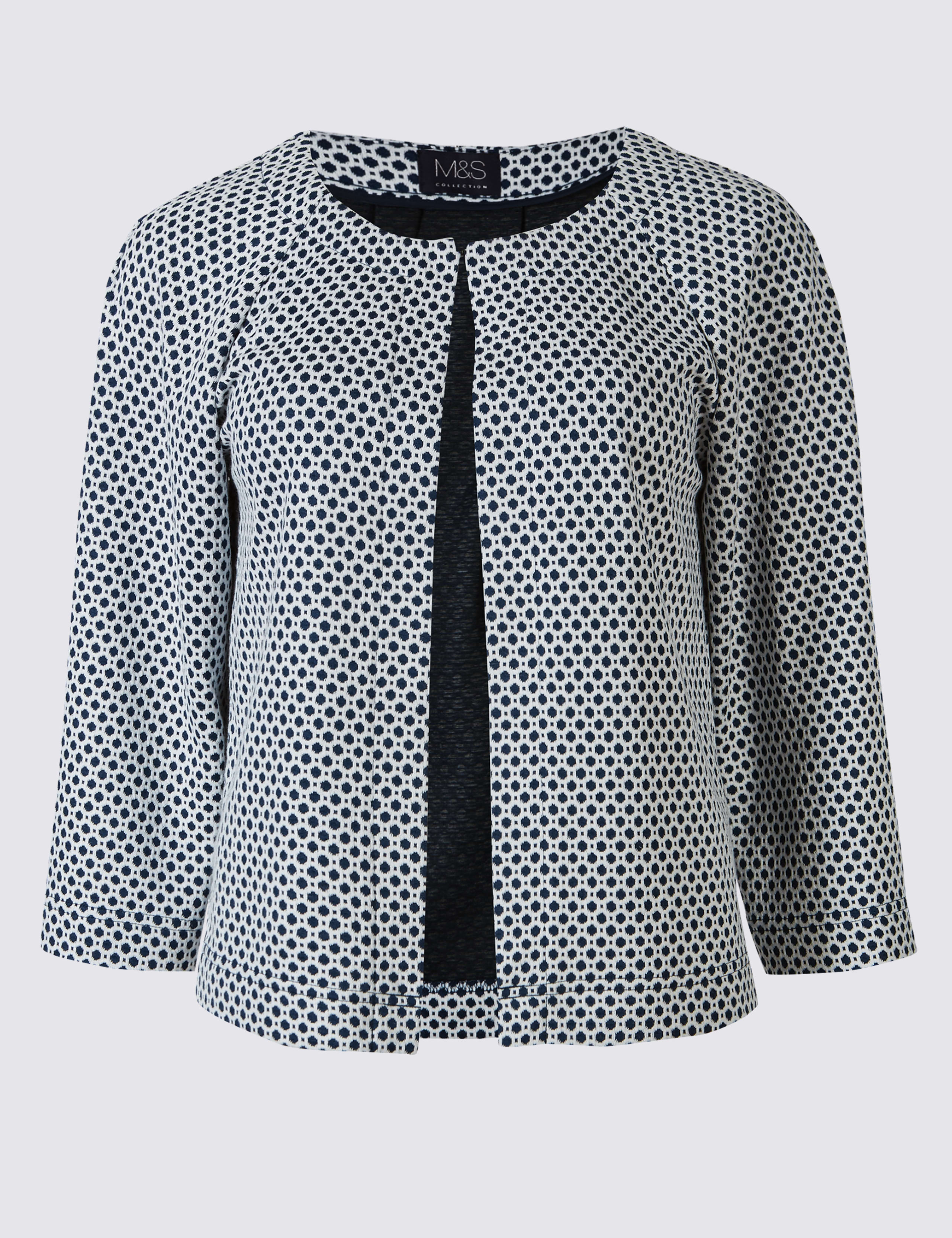 Spotted Collarless Jacket 2 of 4