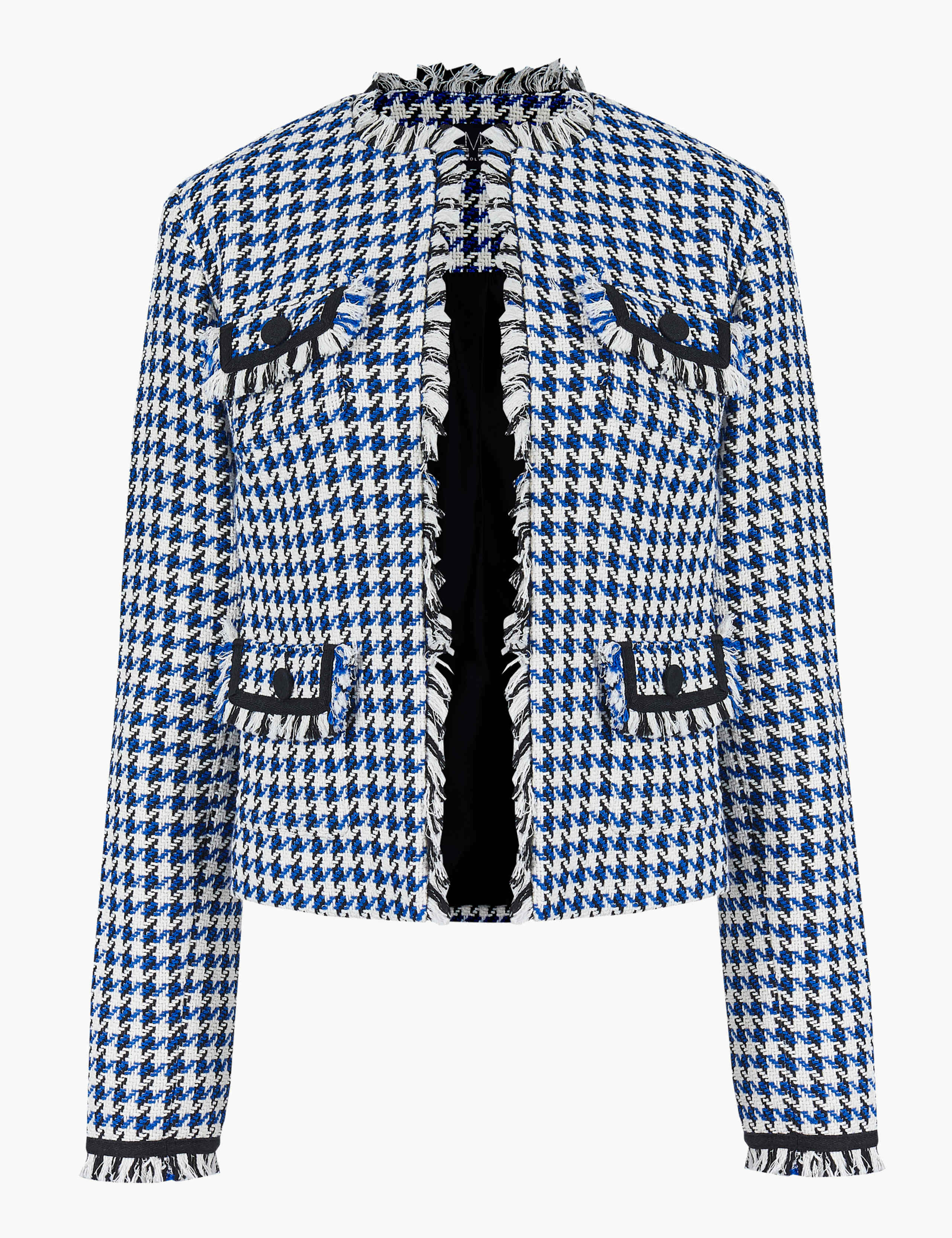 Checked Open Front Blazer 2 of 4