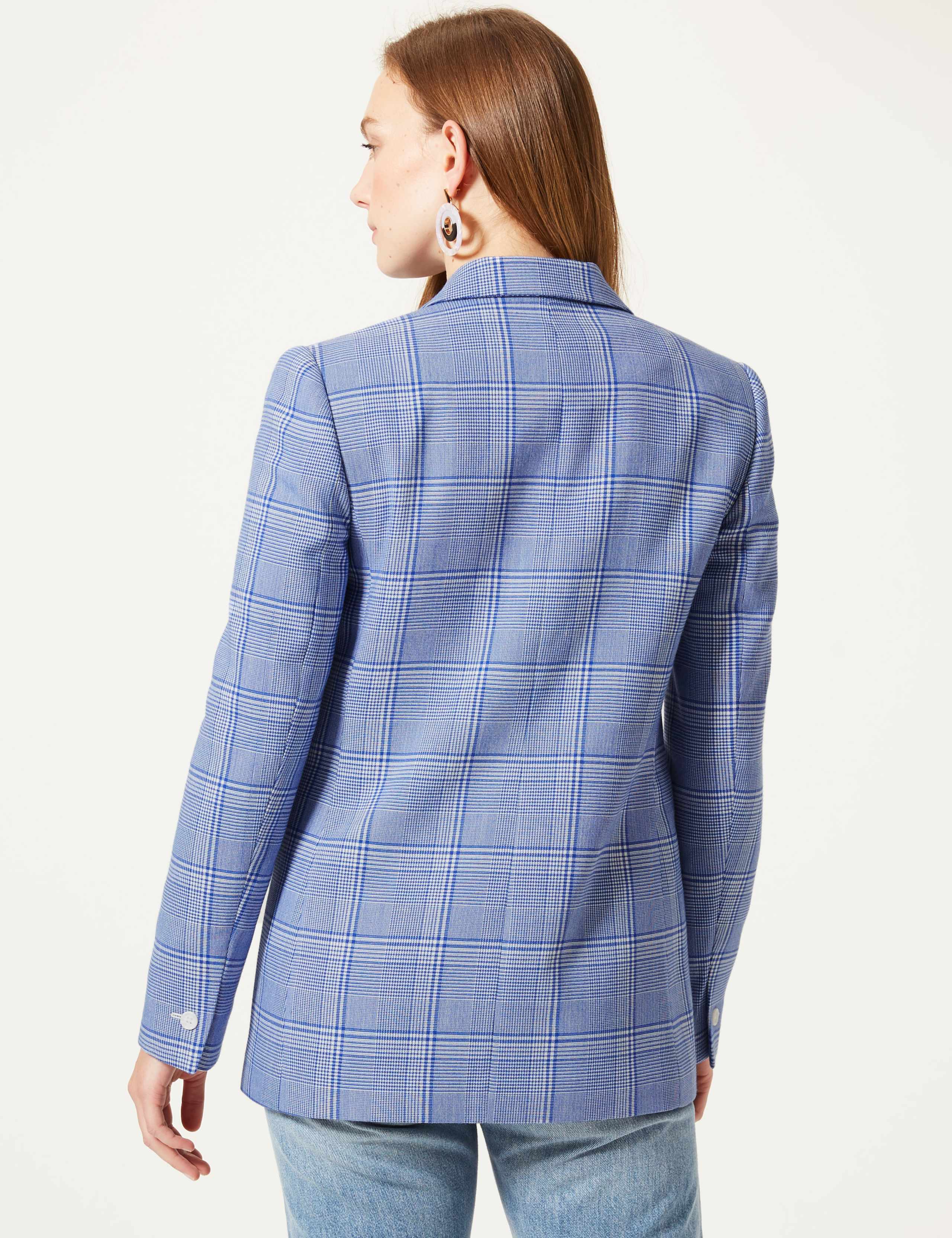 Checked Double Breasted Blazer 4 of 6