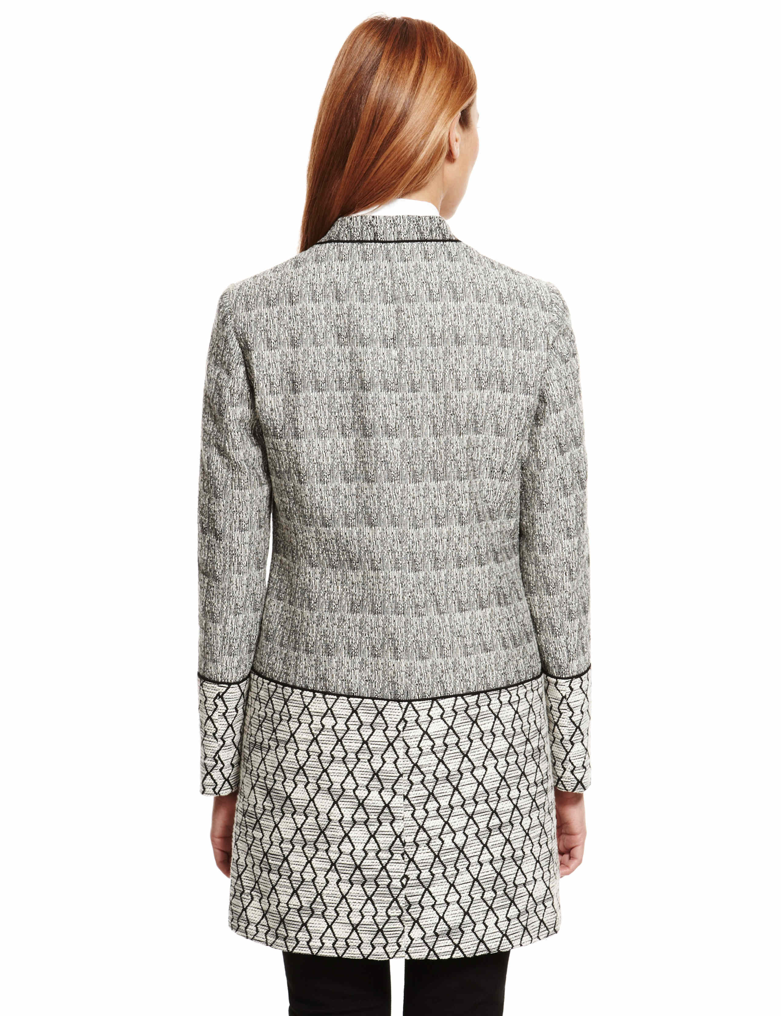 Geometric Print Longline Jacket 5 of 5