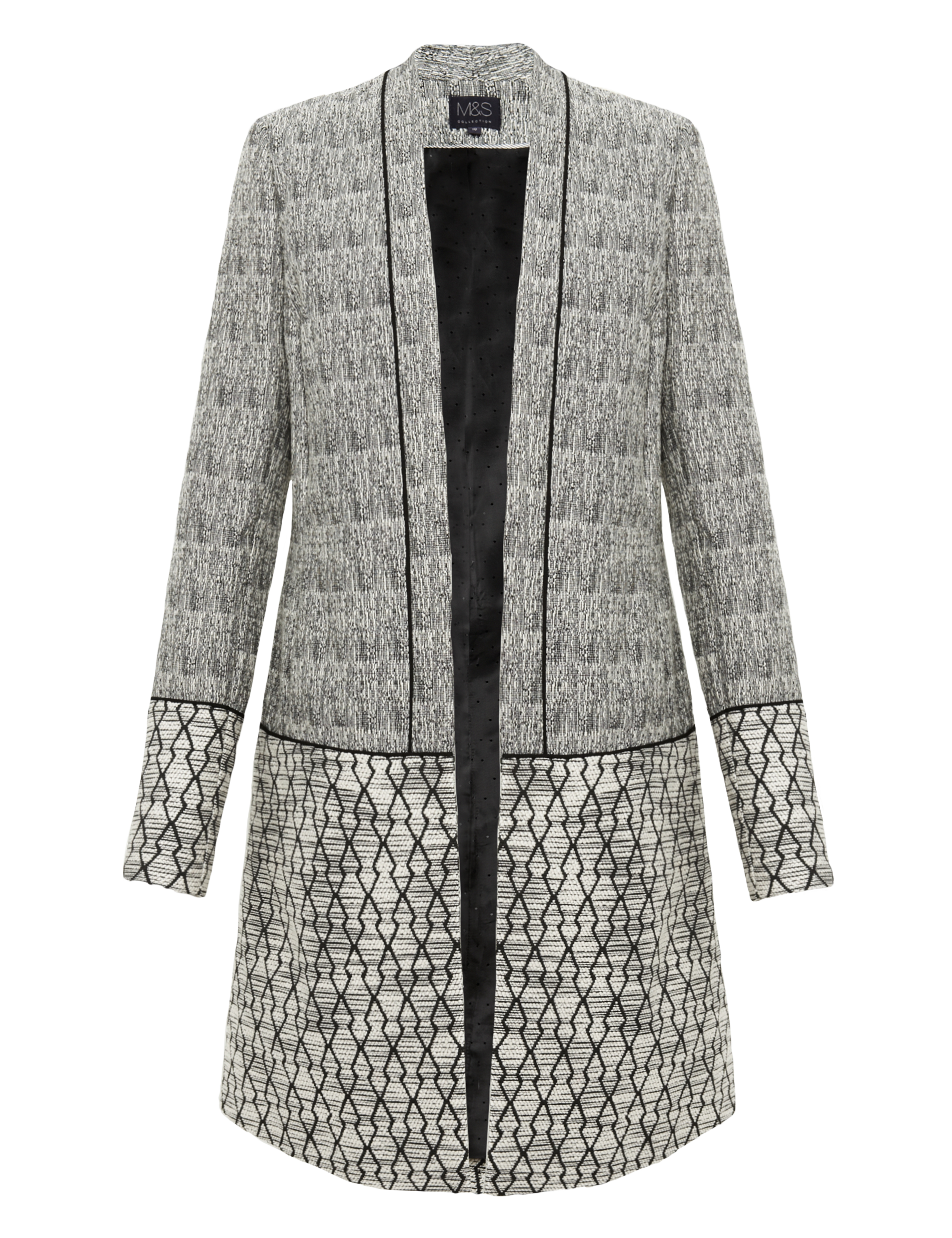 Geometric Print Longline Jacket 2 of 5