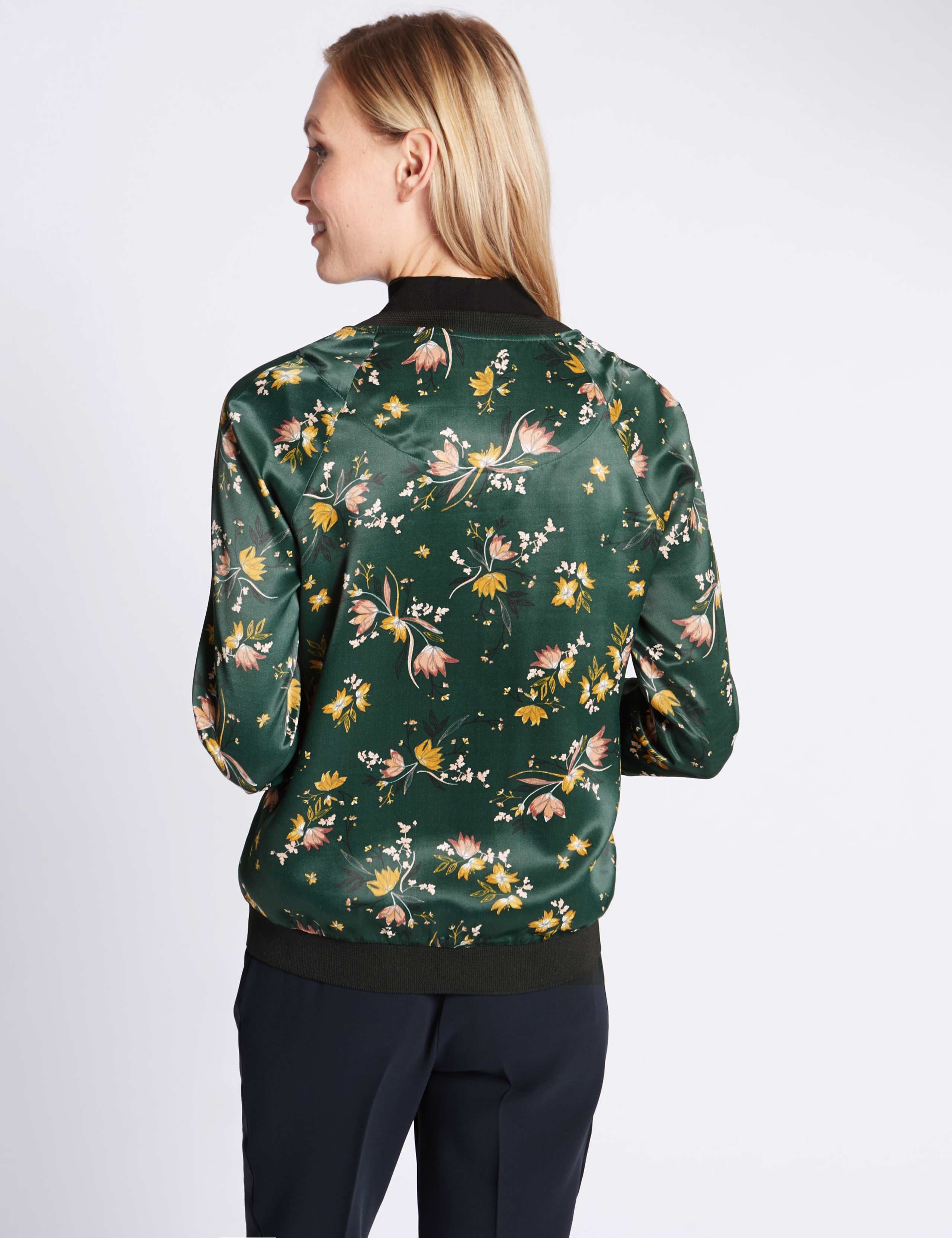 SELEZZA LONDON Camomile Bloom Bomber フラワー アウター Cherry Blossom Bomber Jacket