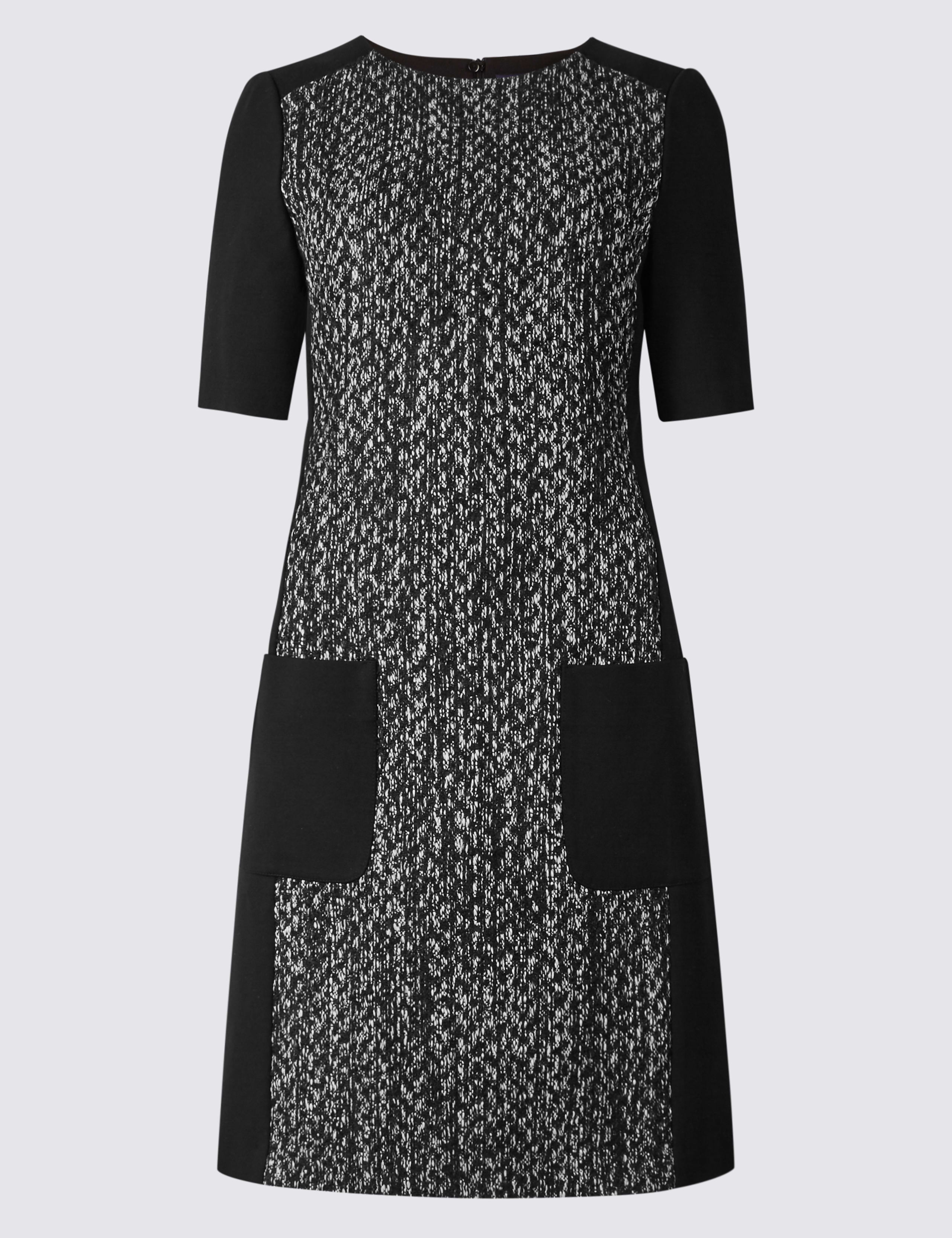 Textured Patch Pocket Tunic Dress 2 of 5