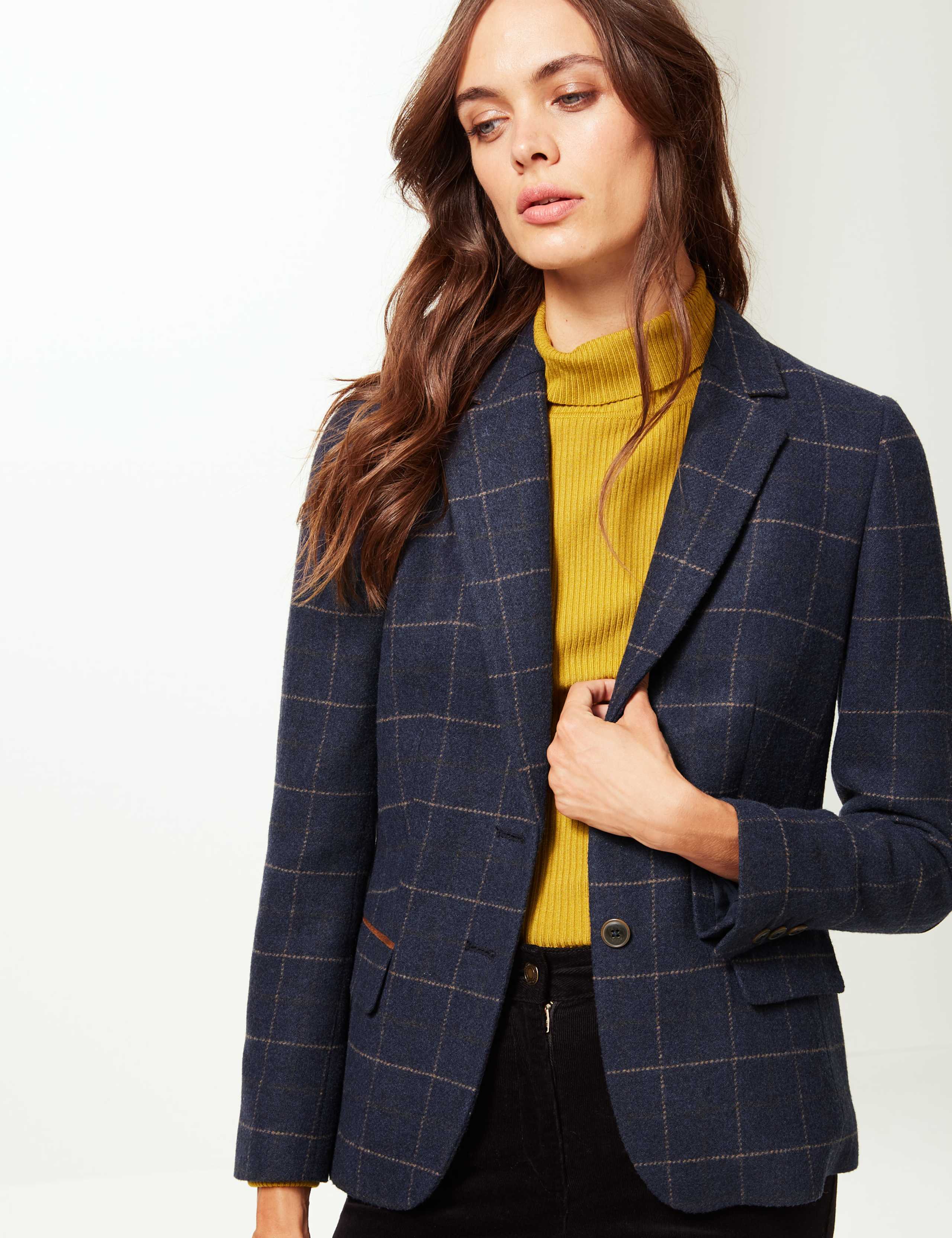 Checked Elbow Patch Blazer 4 of 5
