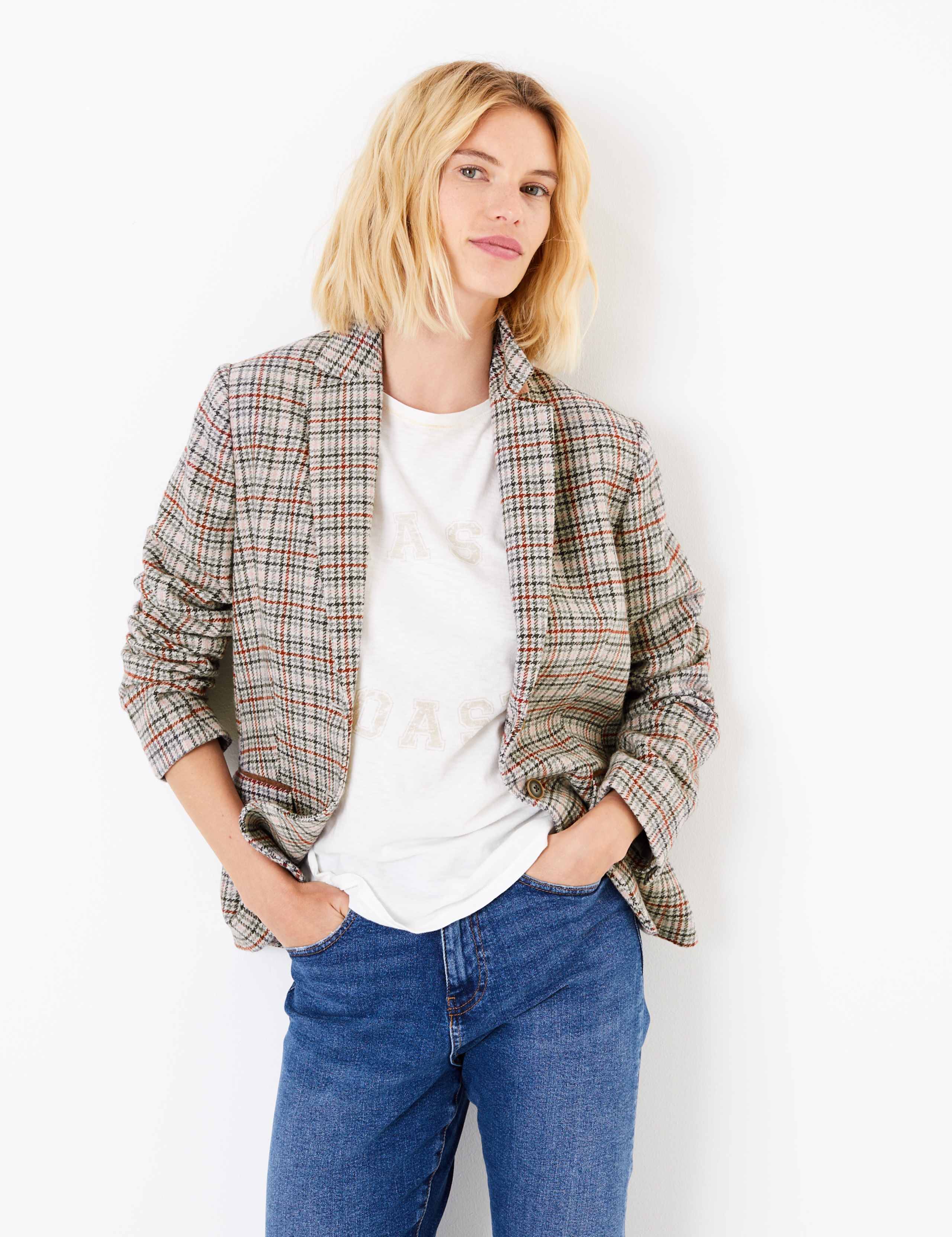 Checked Slim Fit Blazer 1 of 4